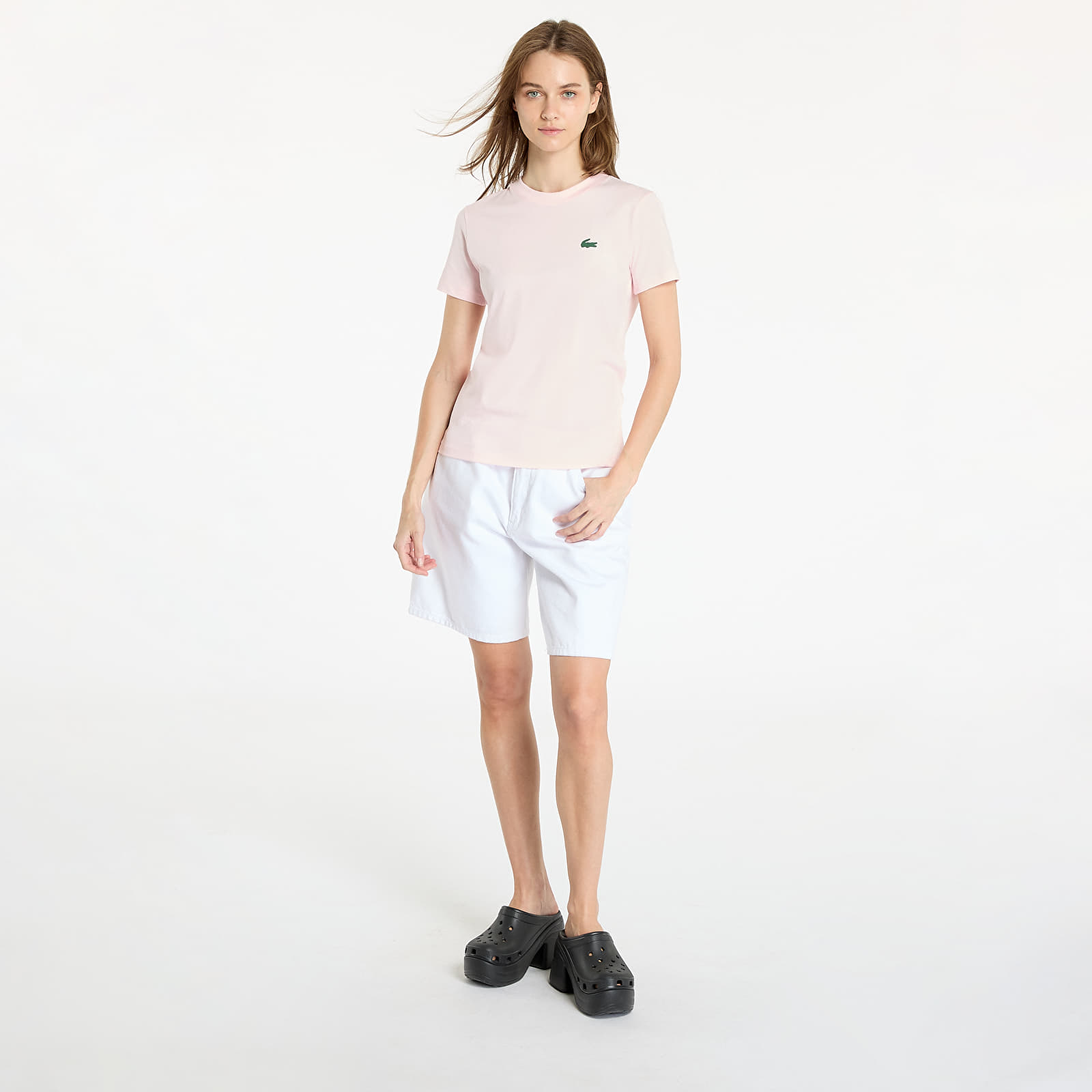 Majice LACOSTE Turtle Neck Tee-Shirt Flamingo