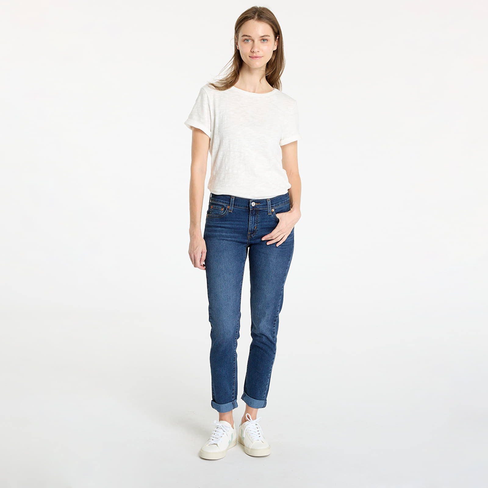 Kavbojke in hlače Levi’s ® Women's Stellar Stretch Boyfriend Jeans Blue
