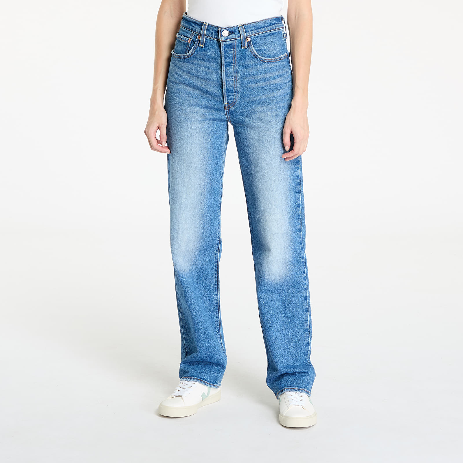 Jeans und Hosen Levi's® Ribcage Full Length Jeans Blue