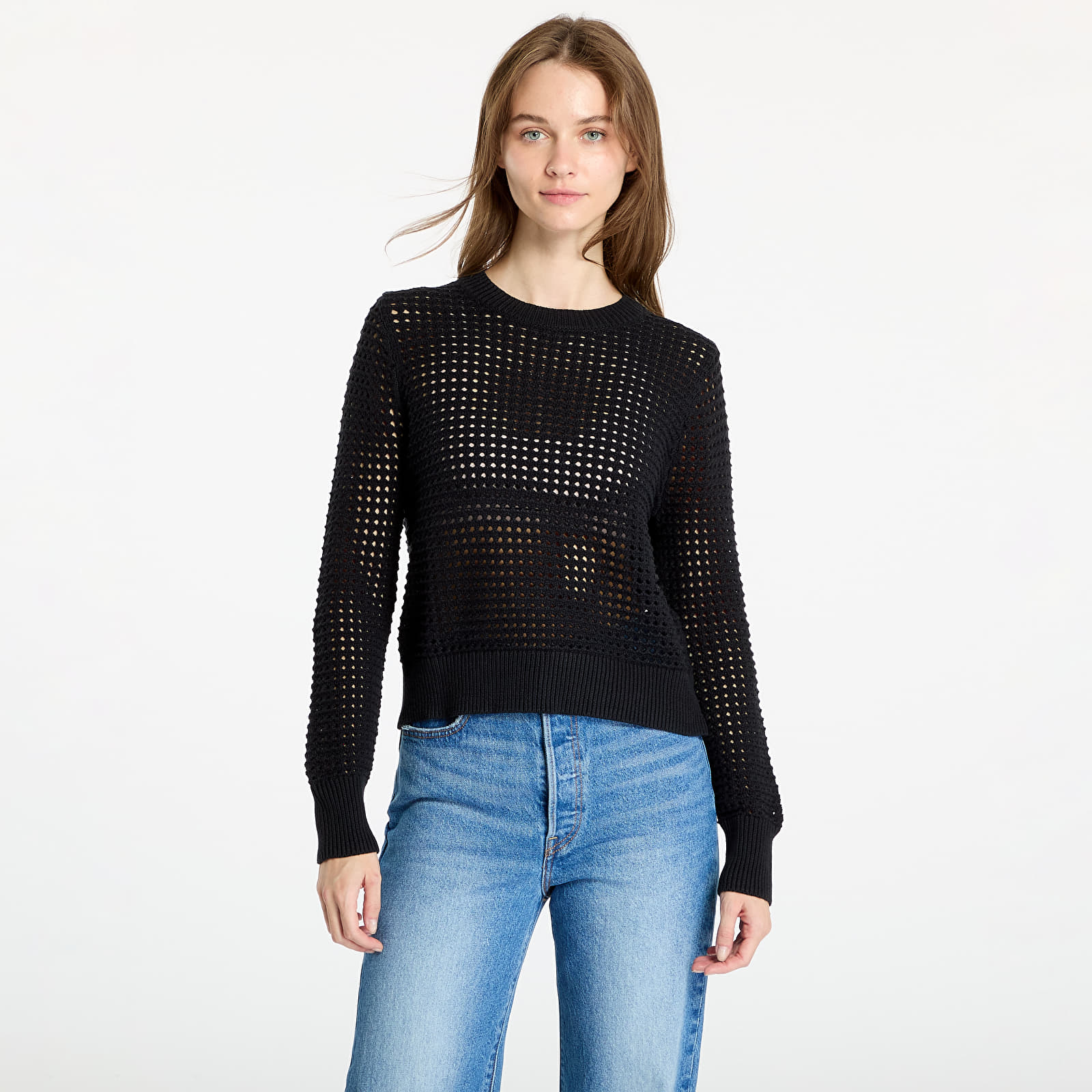 Oberteile Levi's® Superbloom Crochet Long Sleeve Top Black