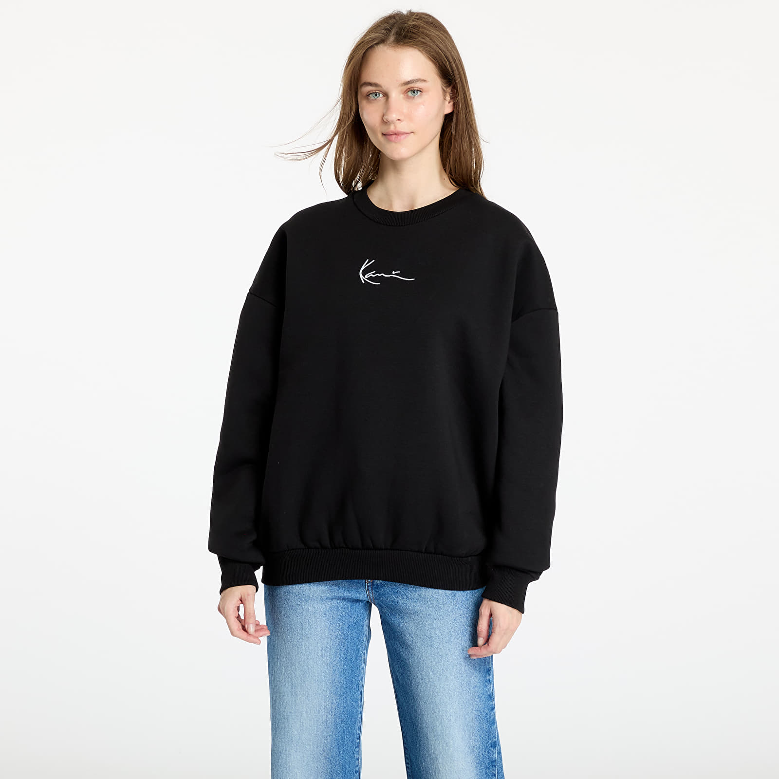 Bluzy Karl Kani Small Signature Essential OS Crew Black