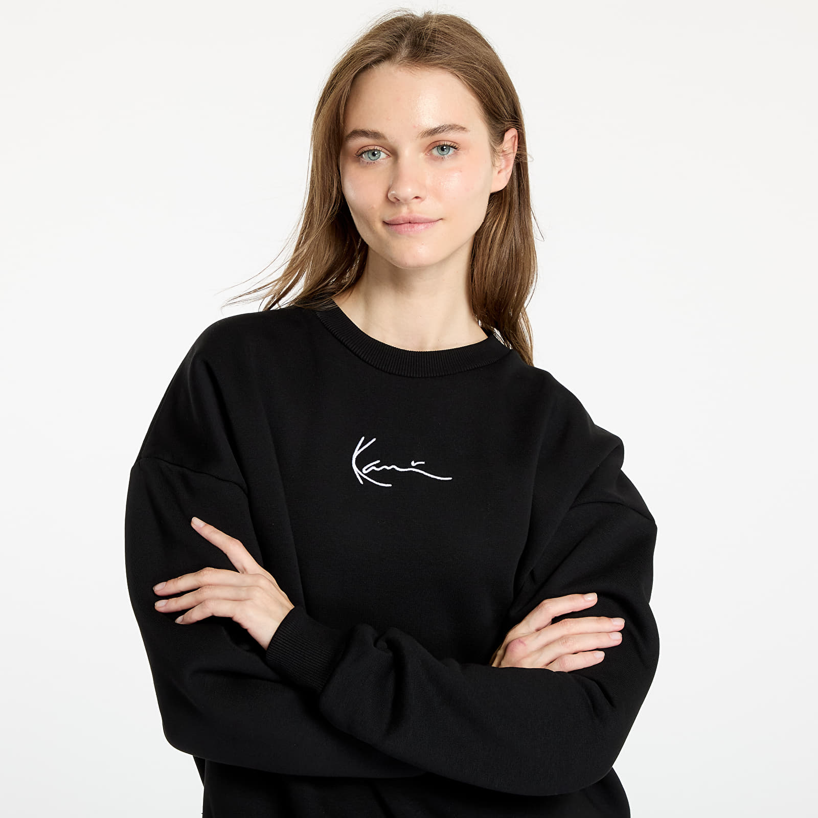 Bluzy Karl Kani Small Signature Essential OS Crew Black