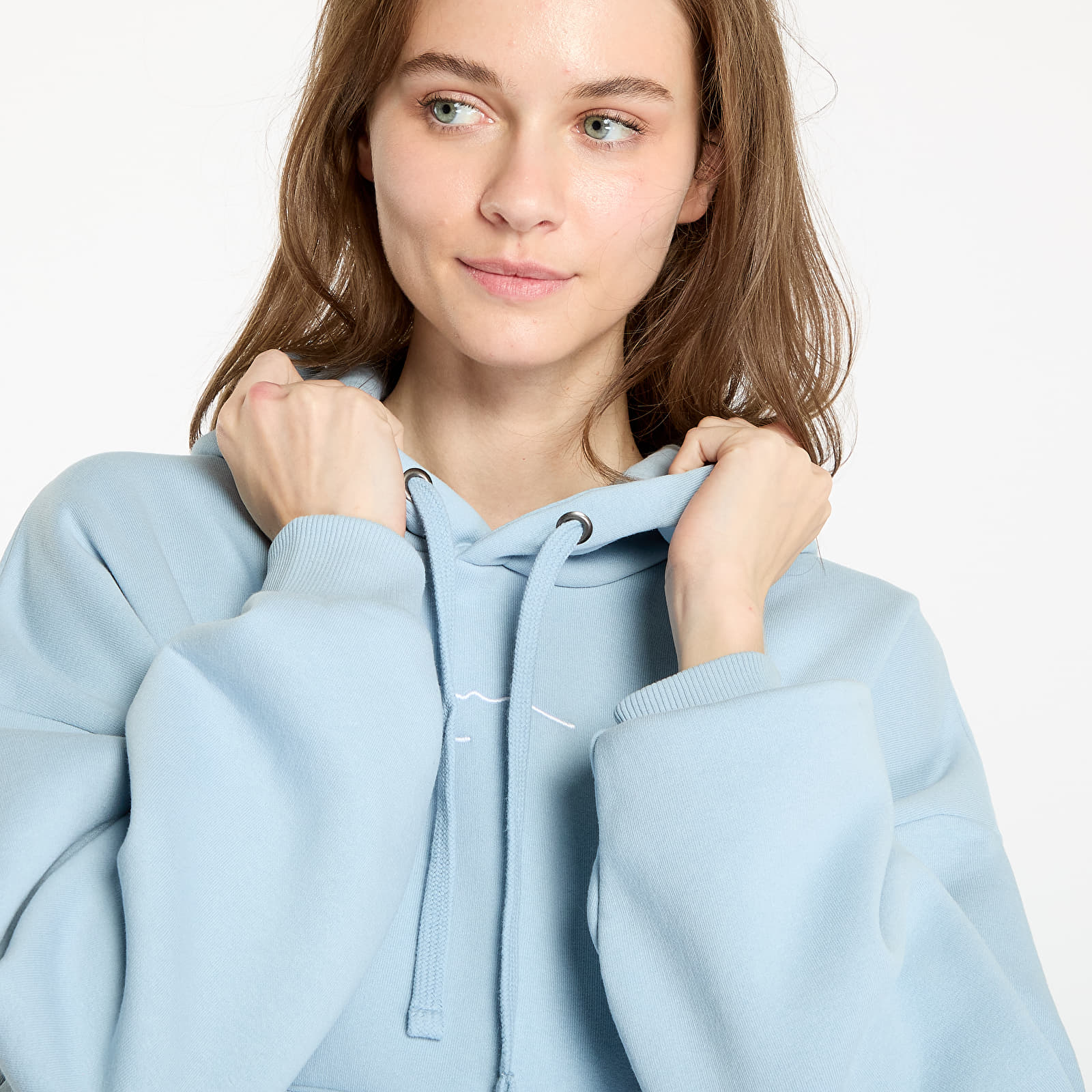 Sweatshirts Karl Kani Small Signature Essential OS Hoodie Light Blue