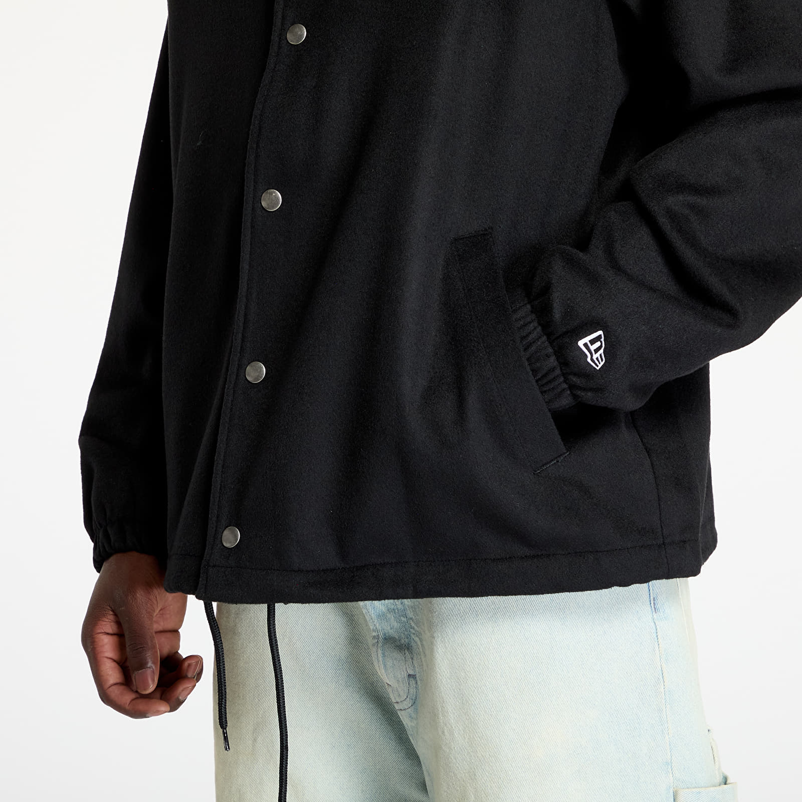 Herrenjacken New Era New York Yankees MLB Wool Coaches Jacket UNISEX Black/ White