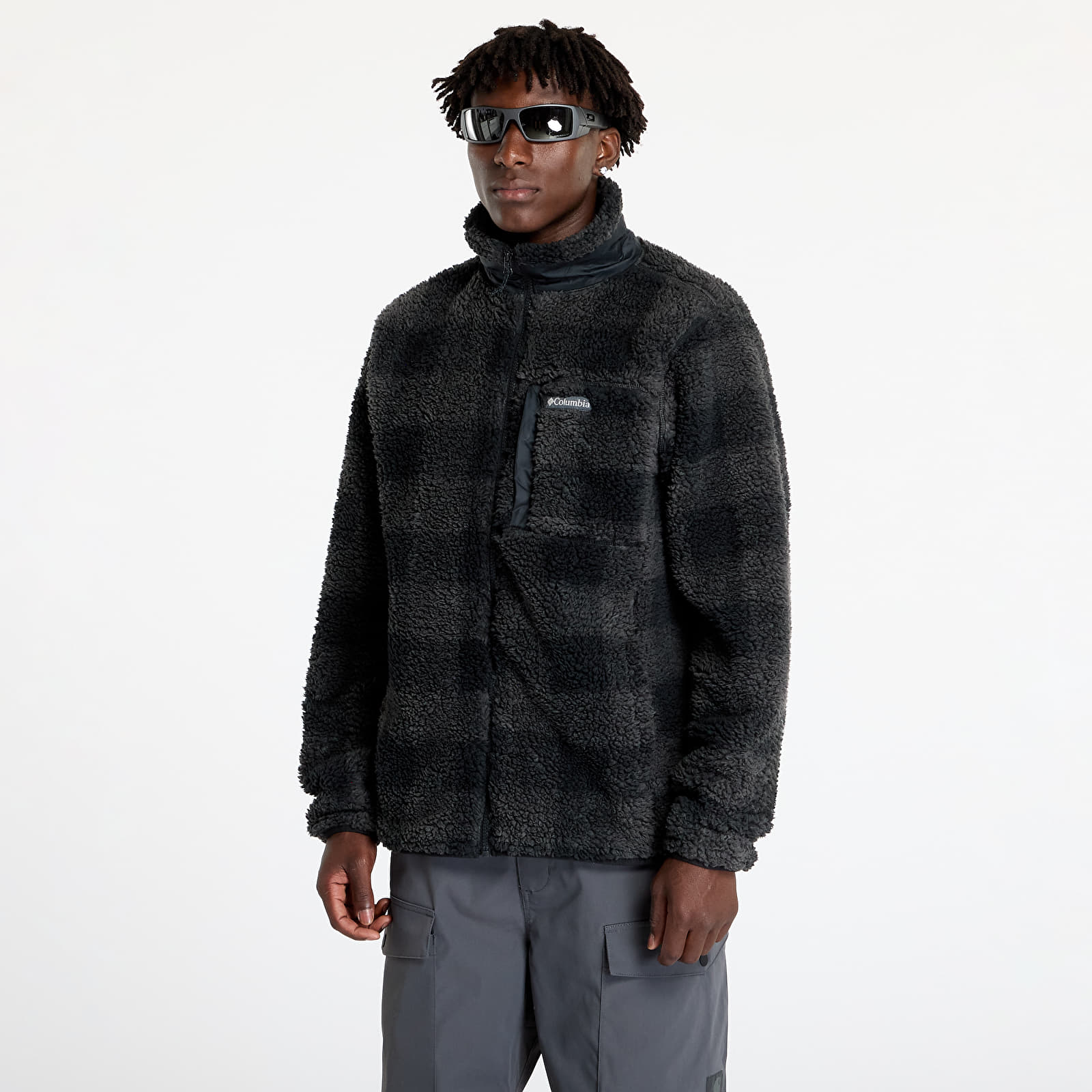 Pánské mikiny Columbia Winter Pass™ Printed Fleece II Jacket Black Check