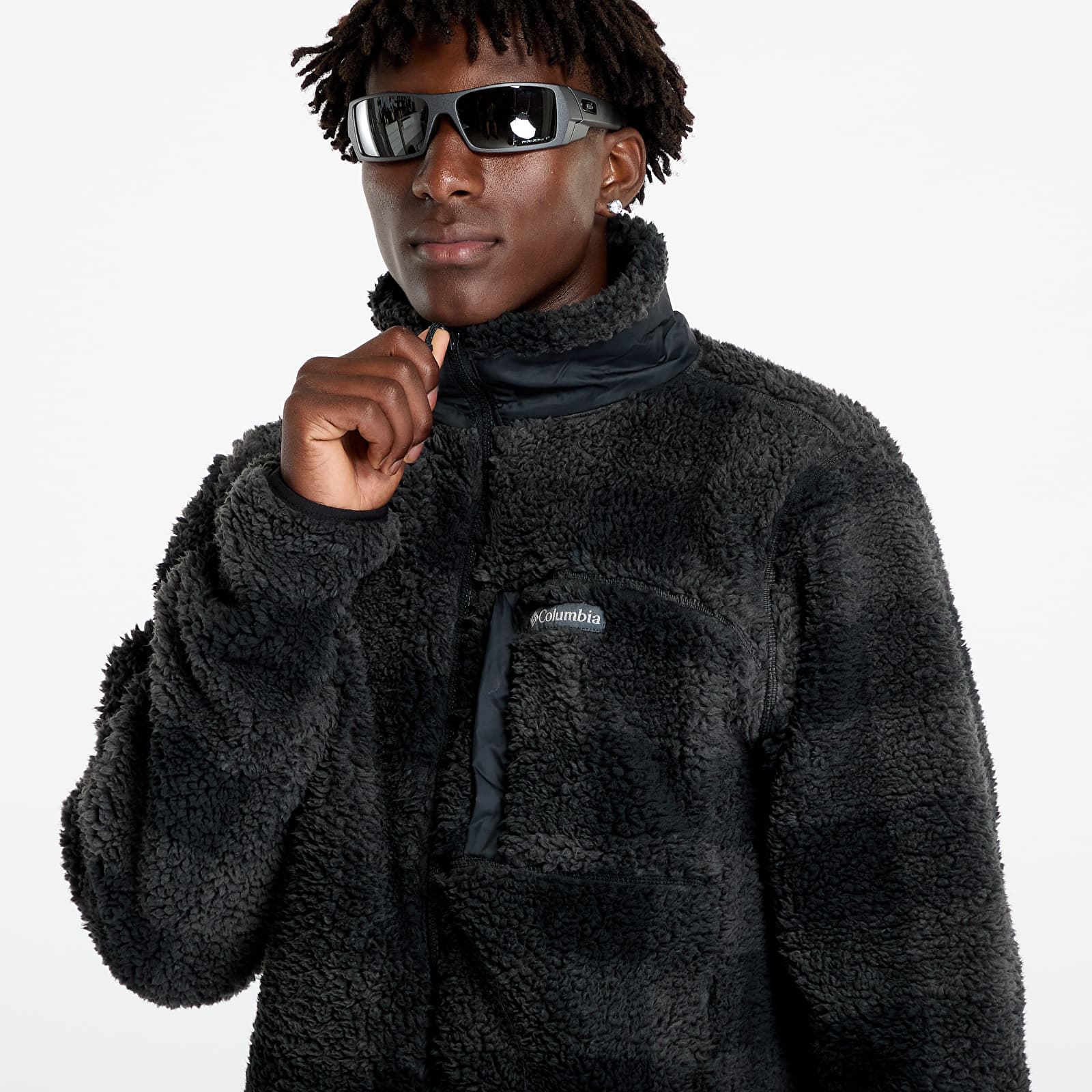 Pánské mikiny Columbia Winter Pass™ Printed Fleece II Jacket Black Check