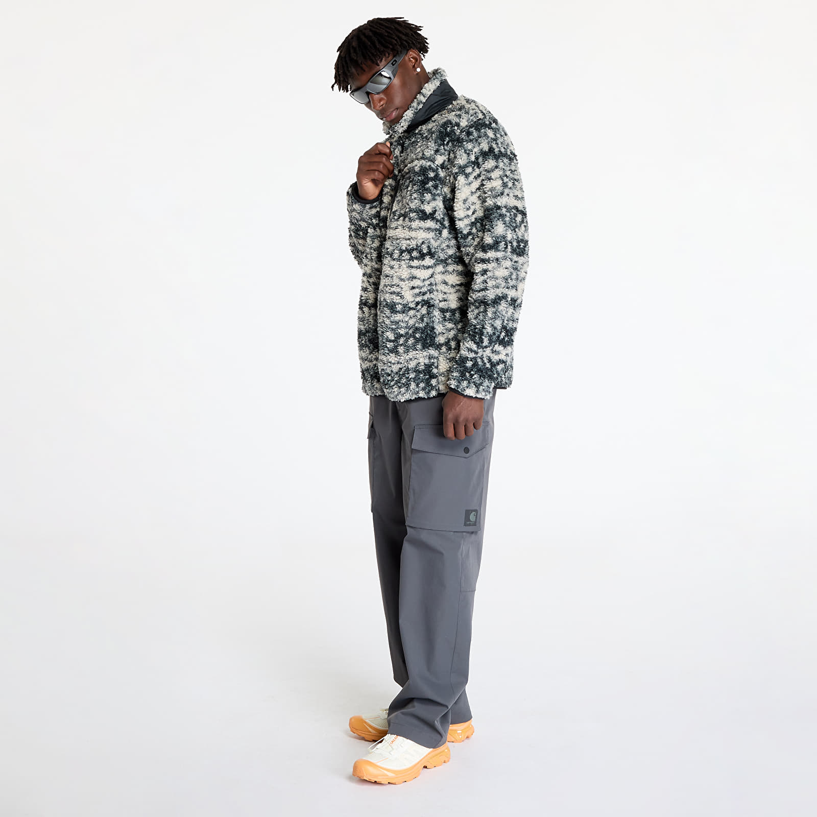 Muške dukserice Columbia Winter Pass™ Printed Fleece II Jacket Dark Stone Stip