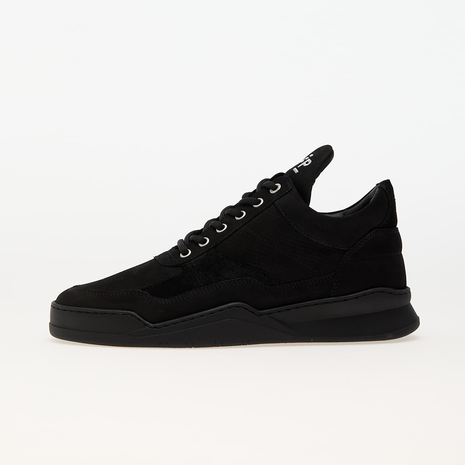 Men s sneakers and shoes Filling Pieces Low Top Ghost Panel All Black Queens