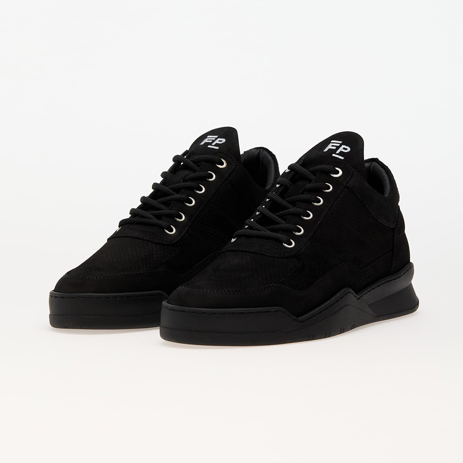 Turnschuhe und Schuhe fur Manner Filling Pieces Low Top Ghost Panel All Black Queens