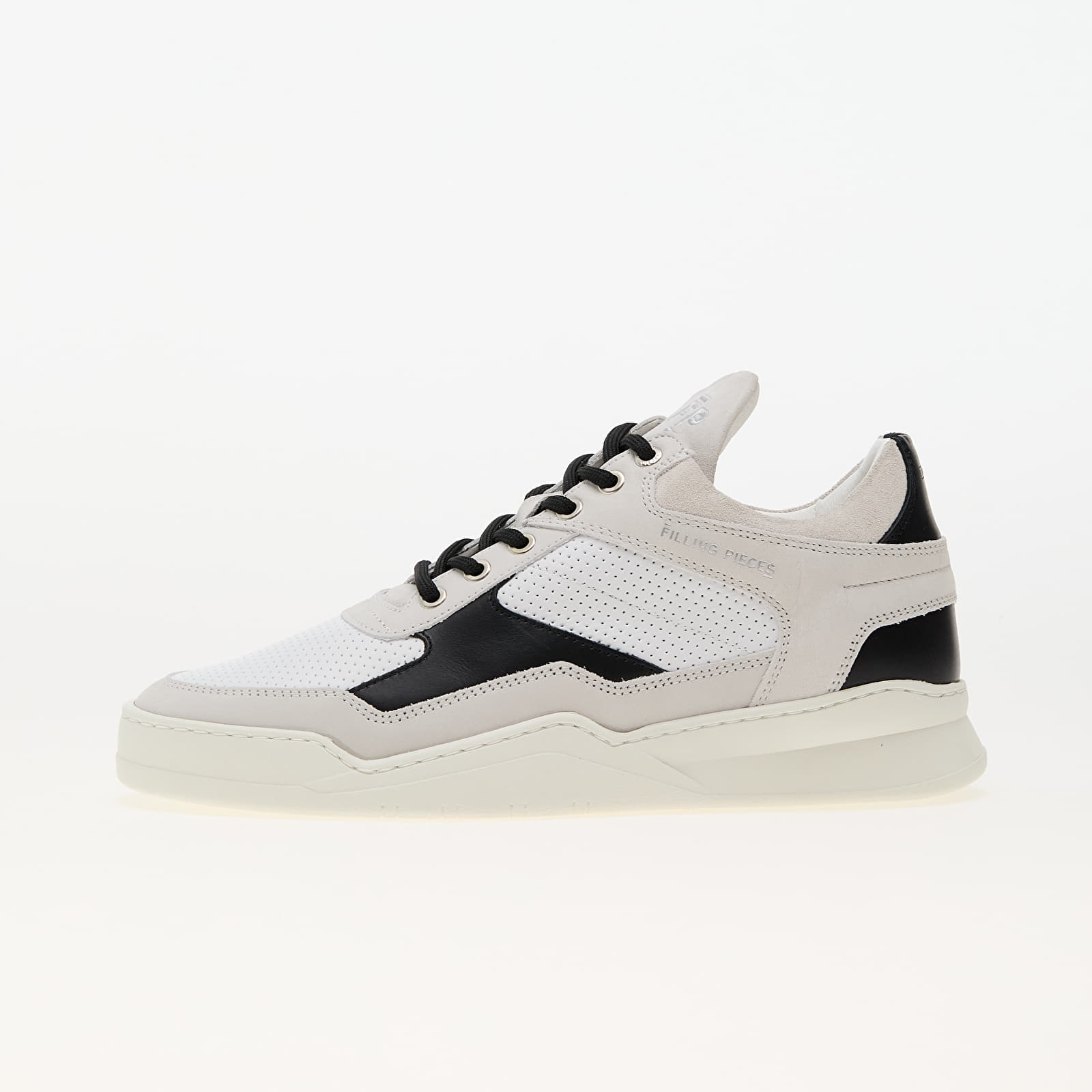 Men's sneakers and shoes Filling Pieces Low Top Ghost Paneled White/ Black