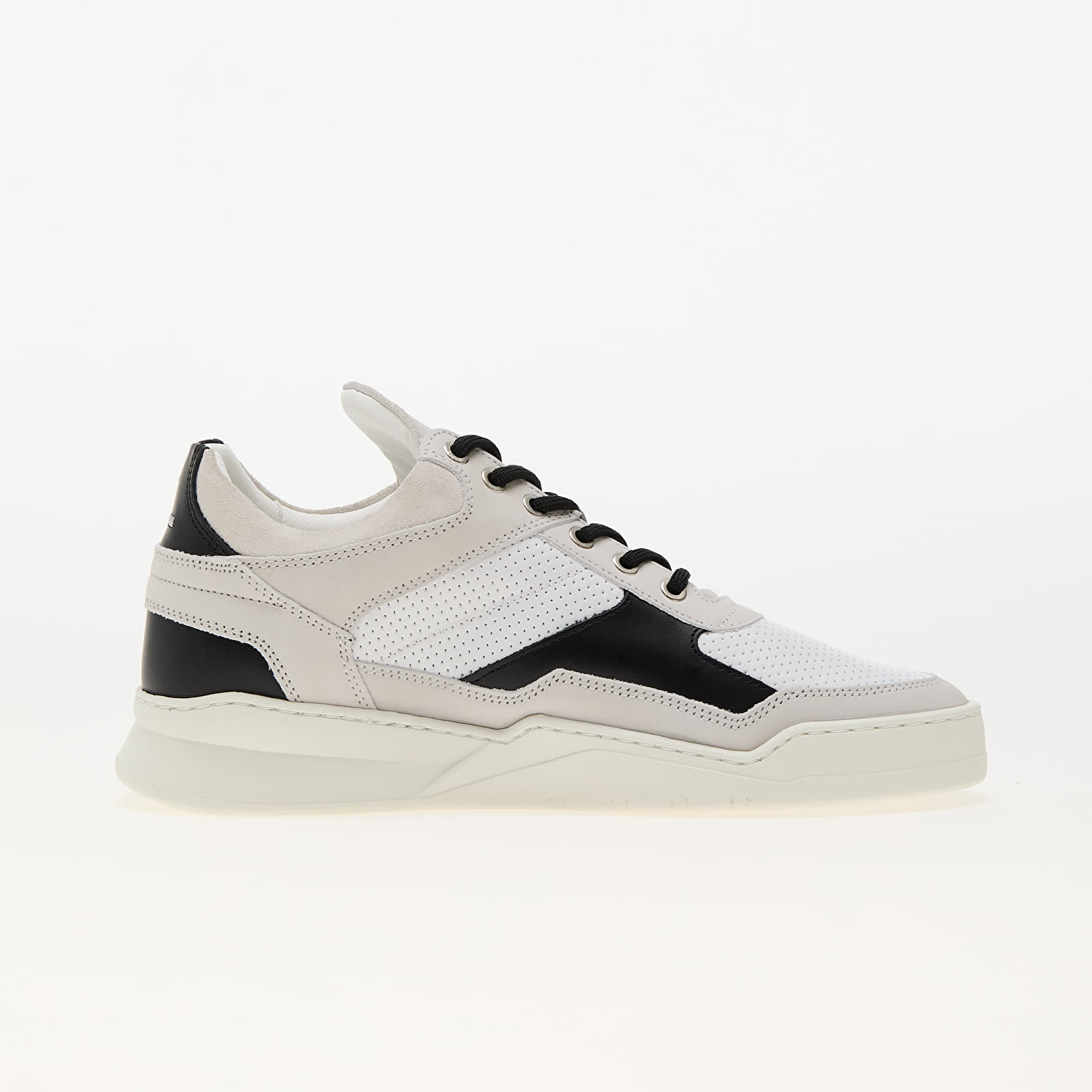 Men's sneakers and shoes Filling Pieces Low Top Ghost Paneled White/ Black