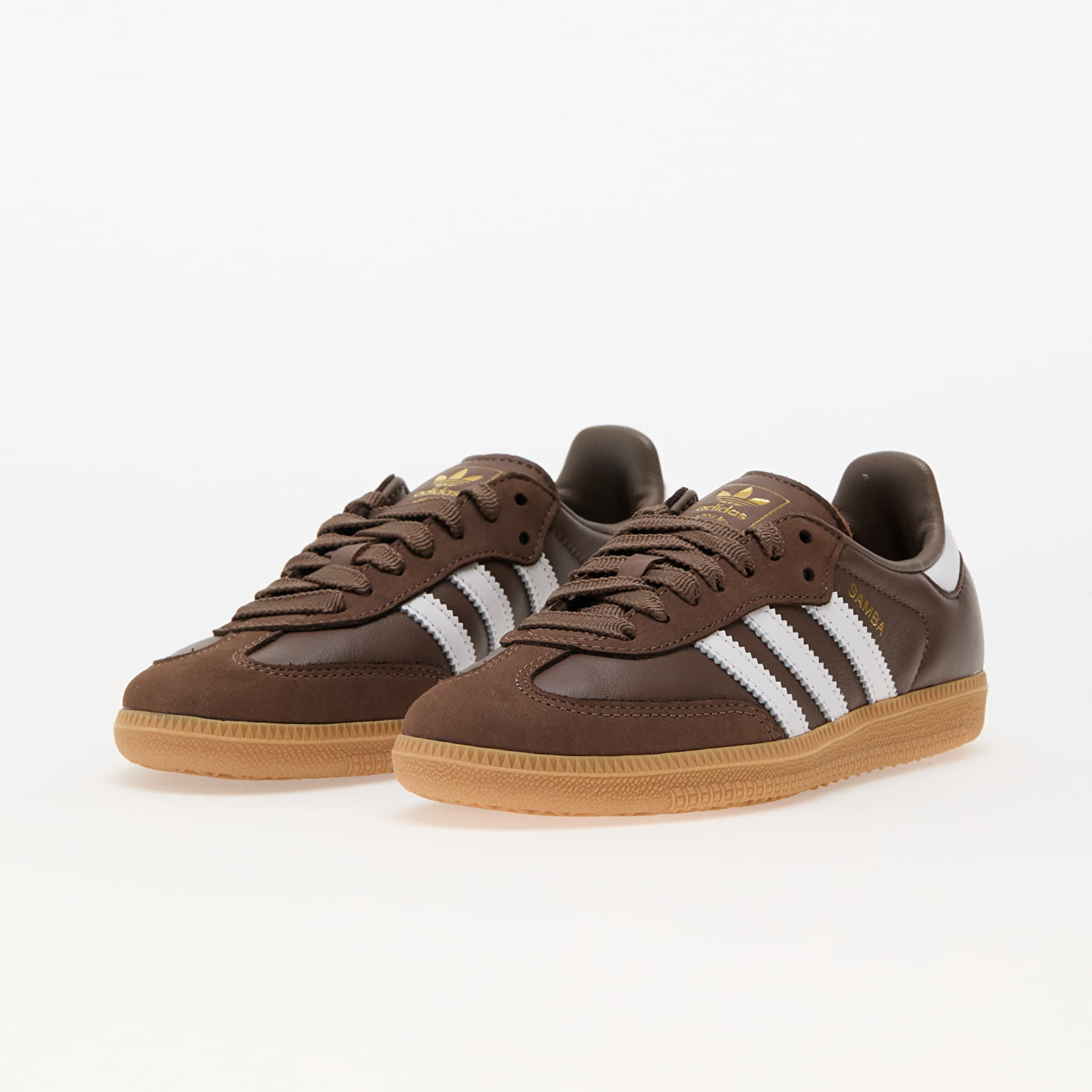 Women's sneakers and shoes adidas Samba Og W Earth Strata/ Ftw White/ Gold Metallic