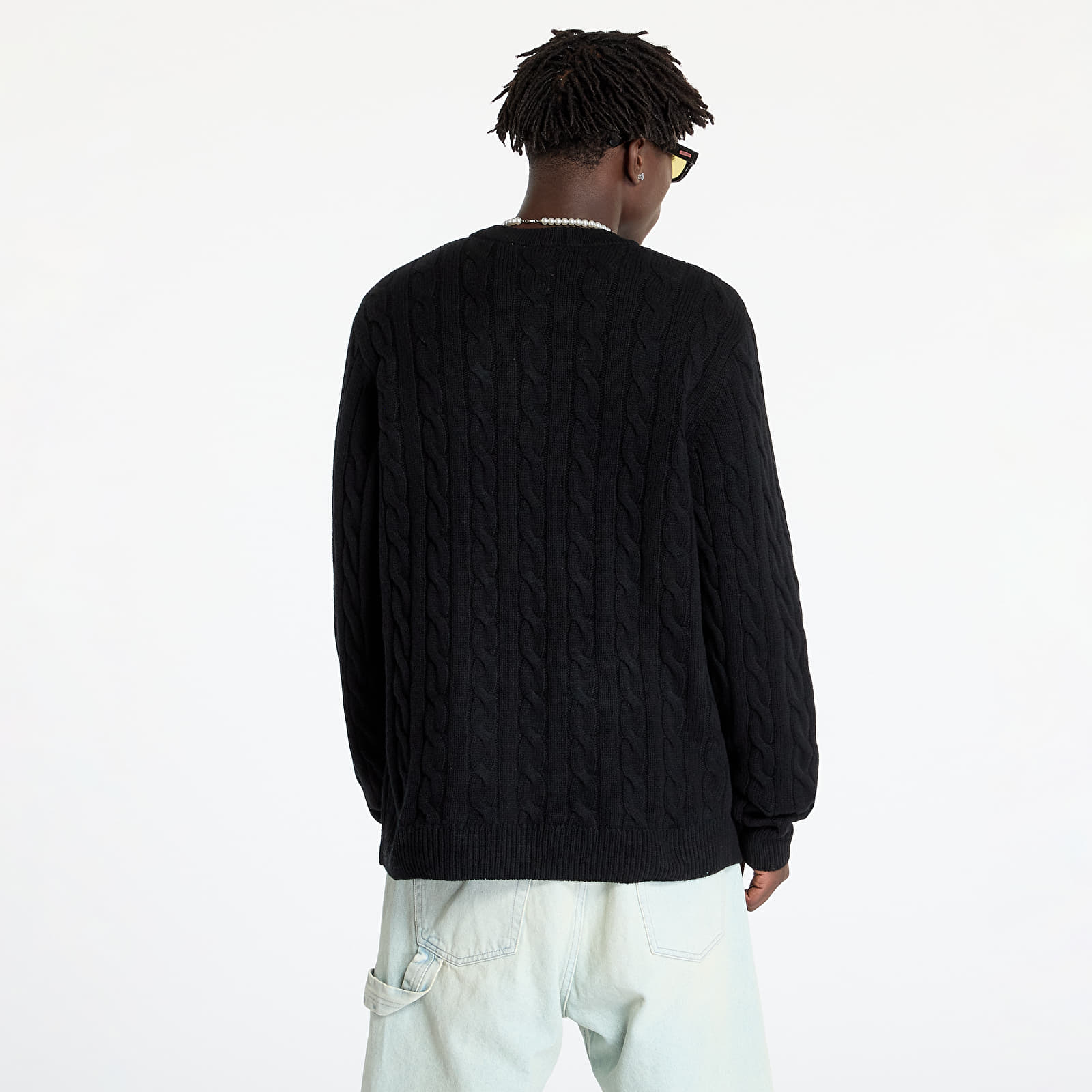 Pánske svetre Carhartt WIP Signature Sweater UNISEX Black/ Wax