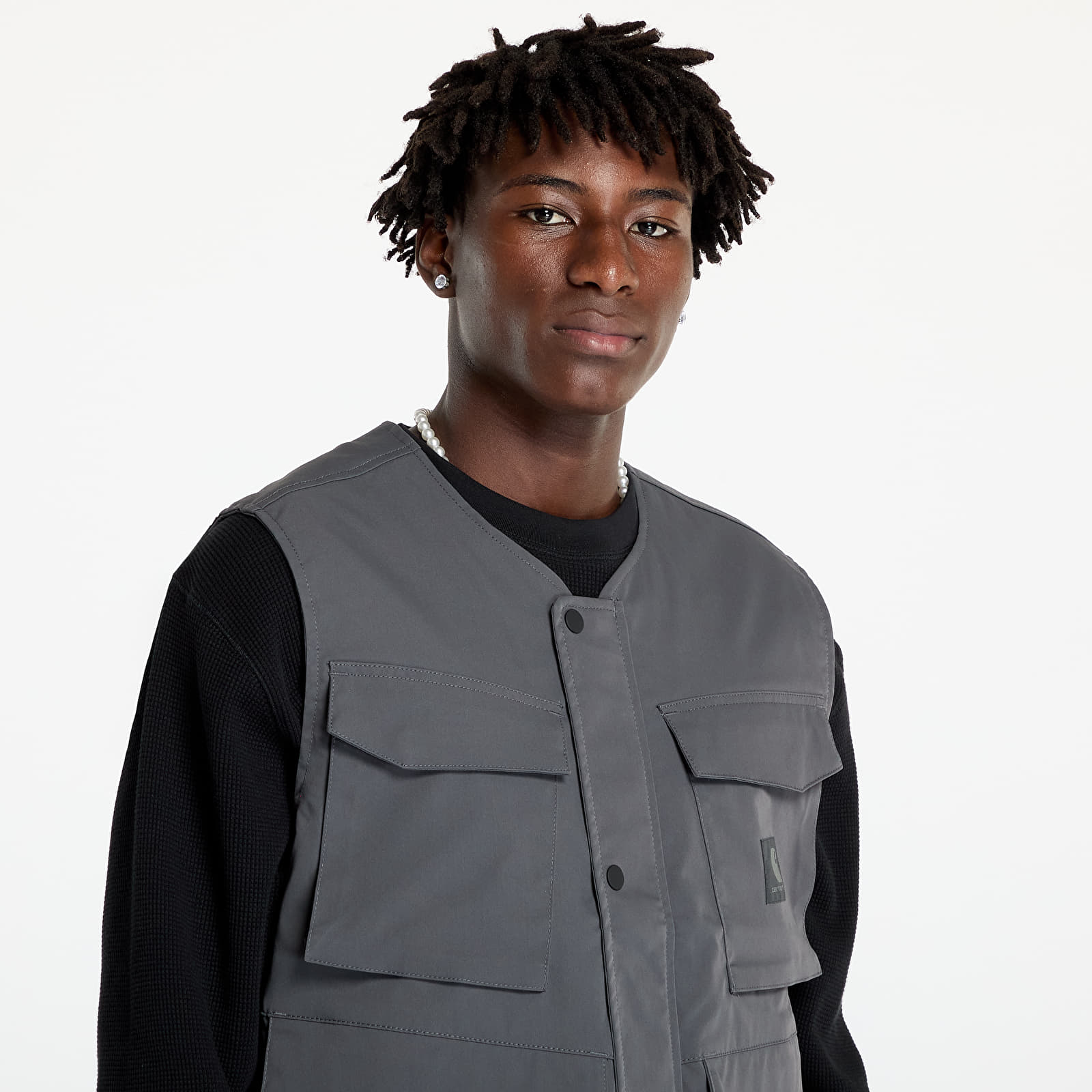 Vester for menn Carhartt WIP Balto Vest UNISEX Graphite