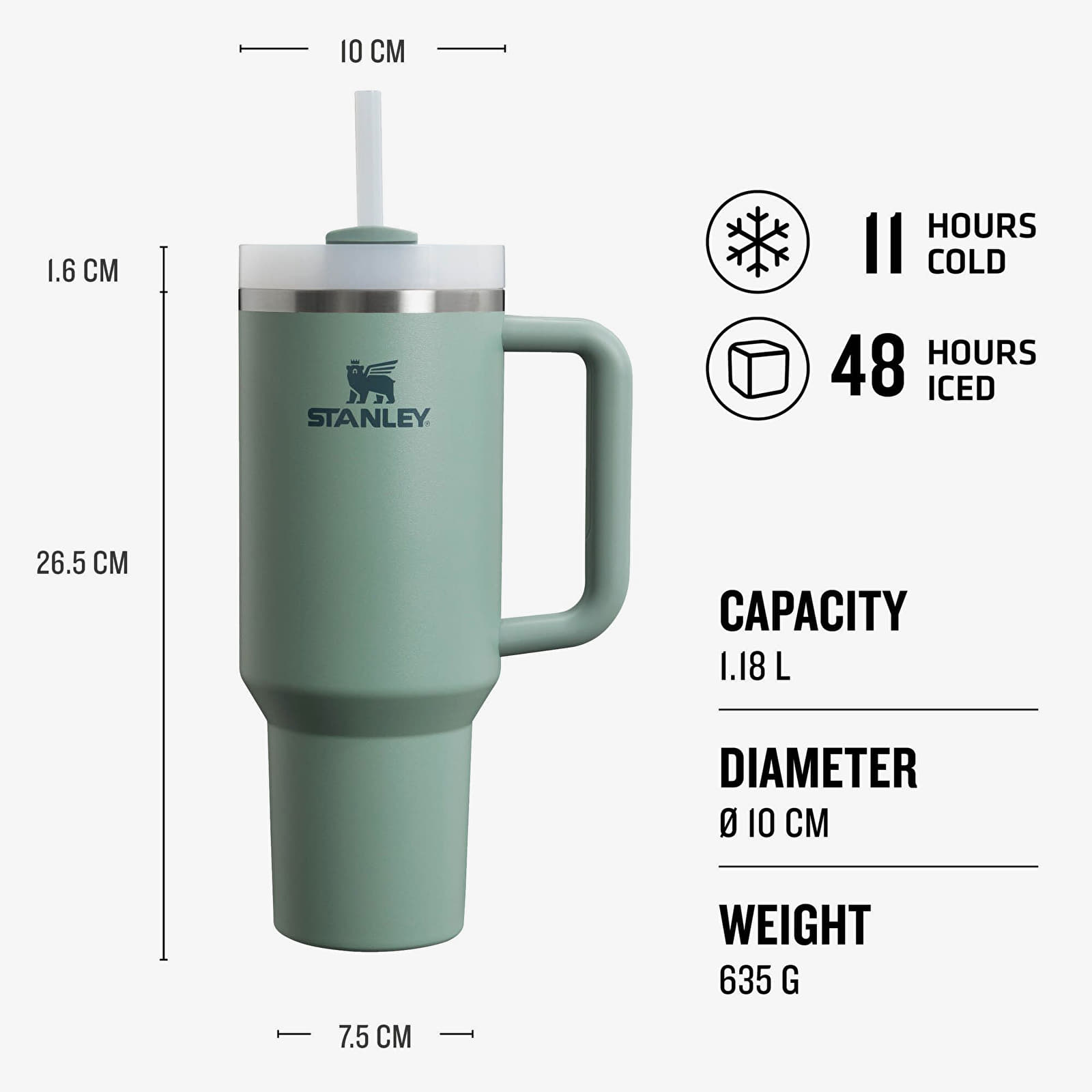 Ostali dodaci STANLEY The Quencher H2.O FlowState™ Tumbler 1180 ml Shale
