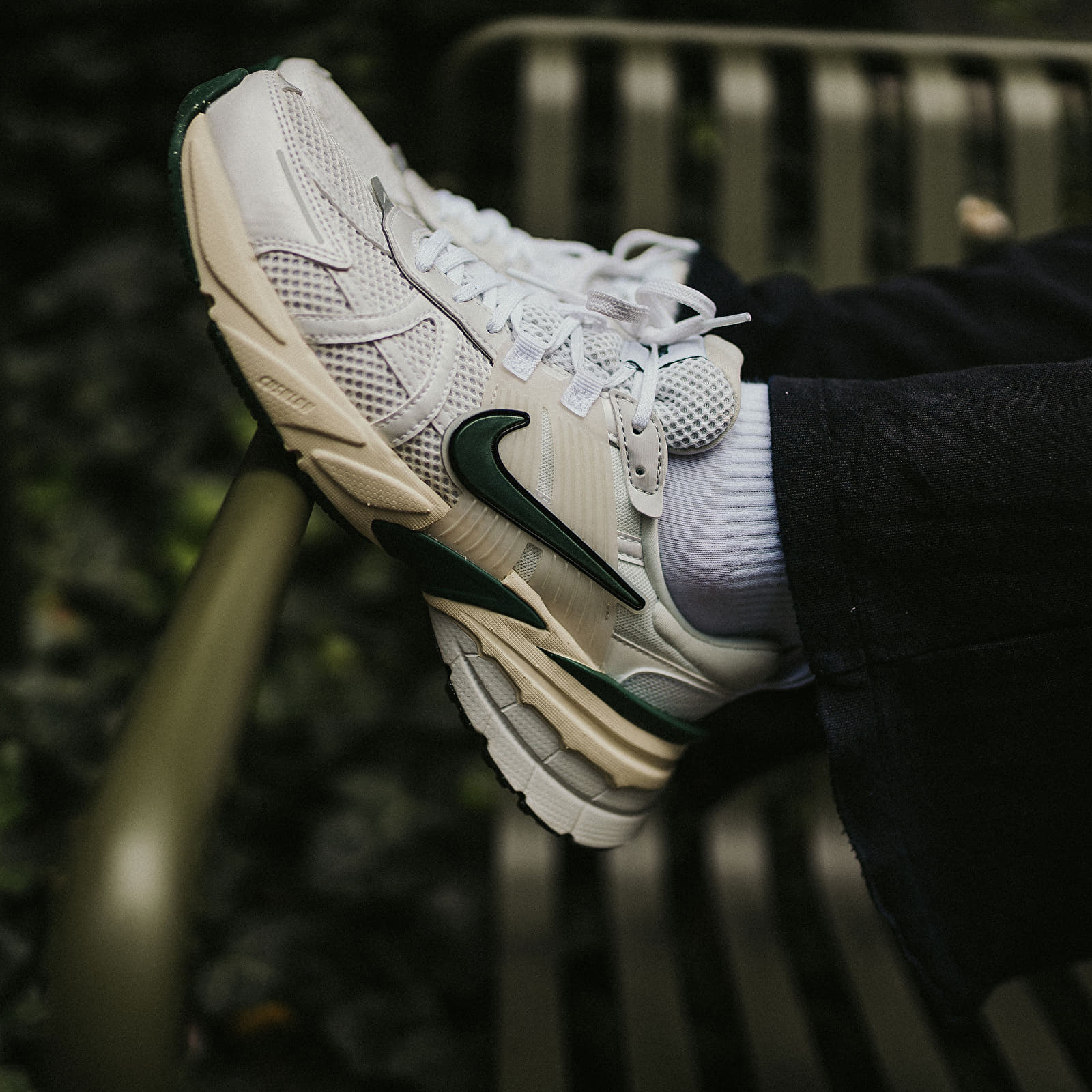 Дамски маратонки и обувки Nike V2K Run White/ Platinum Tint-Photon Dust-Fir