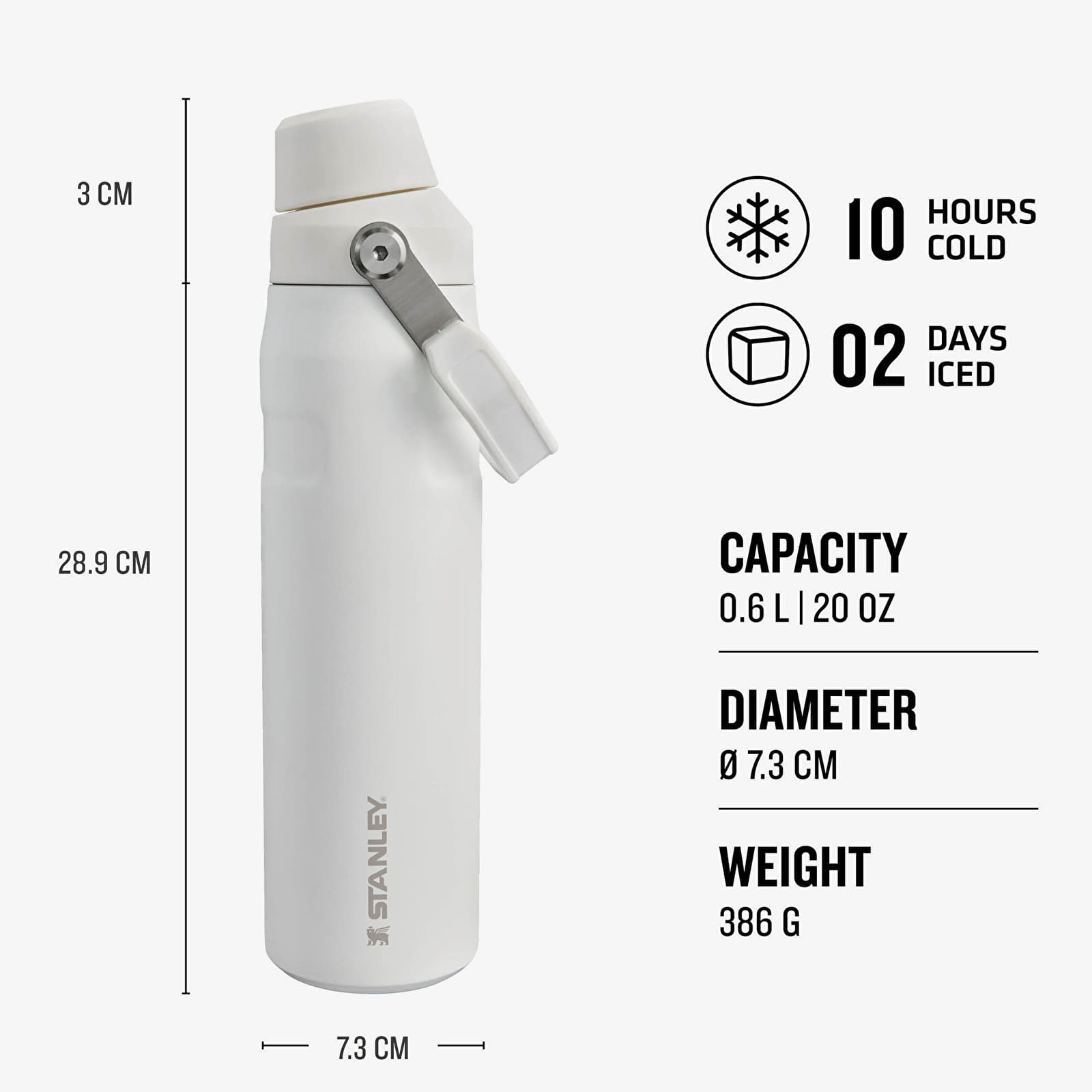 Other accessories STANLEY The Aerolight™ IceFlow™ Water Bottle Fast Flow 600 ml Frost