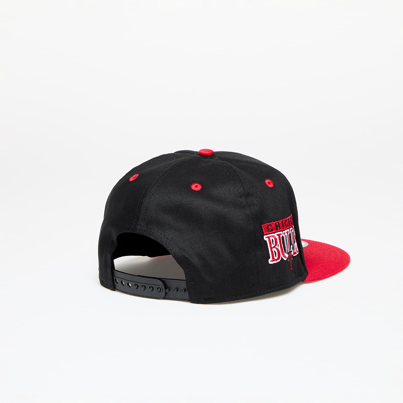 Caps New Era Chicago Bulls Team Colour Black 9FIFTY Snapback Cap Black/ Front Door Red