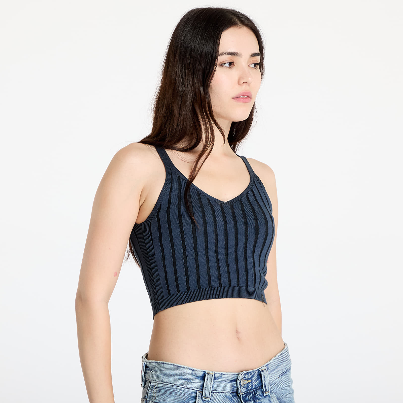 Tops de mujer Calvin Klein Jeans Plated Sweater Bralette Blue
