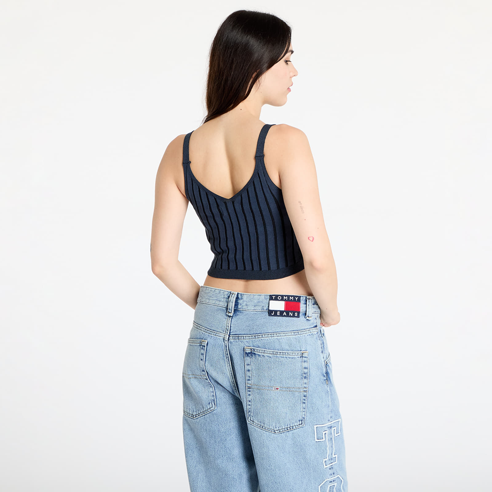 Tops de mujer Calvin Klein Jeans Plated Sweater Bralette Blue