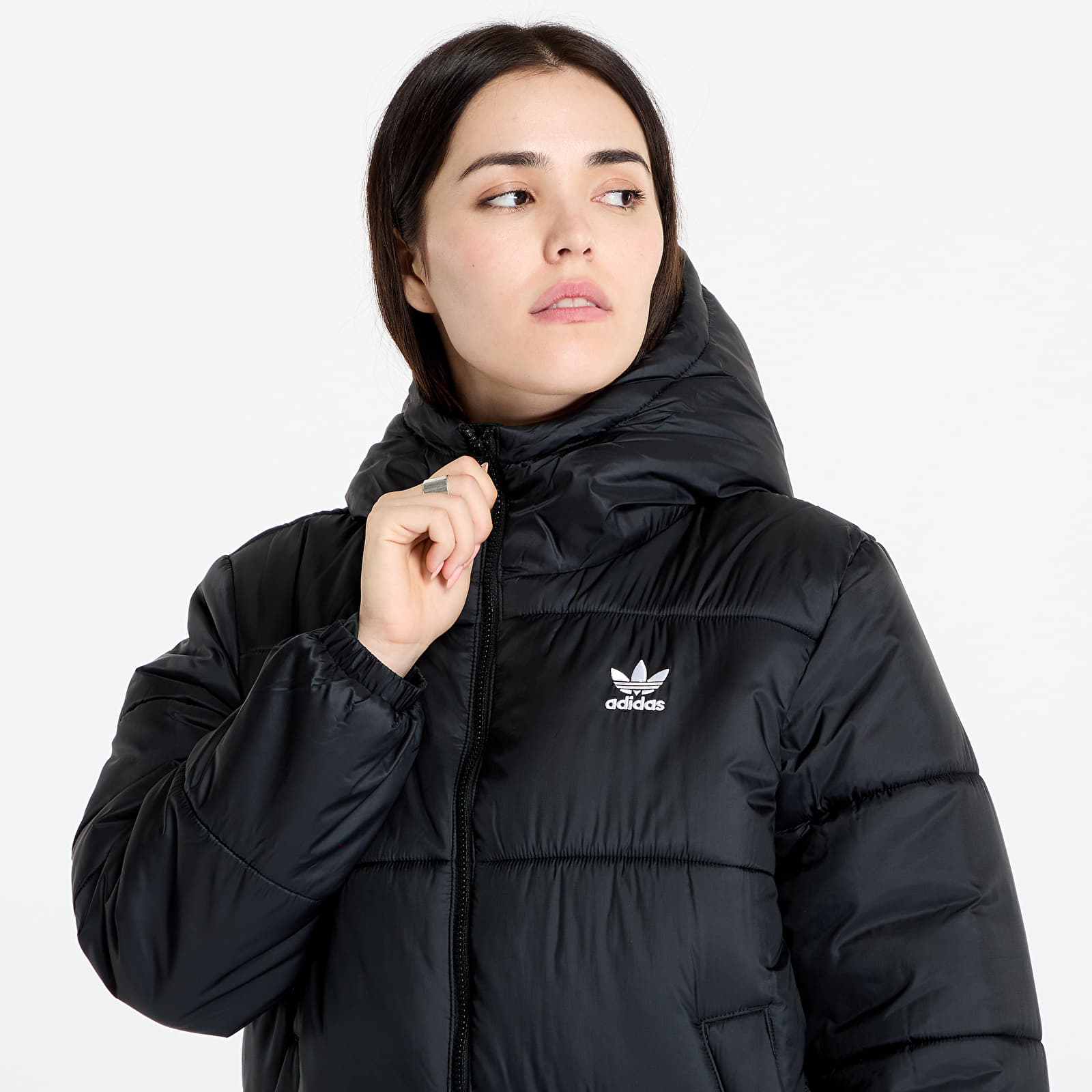 Adidas puffer coat women's discount