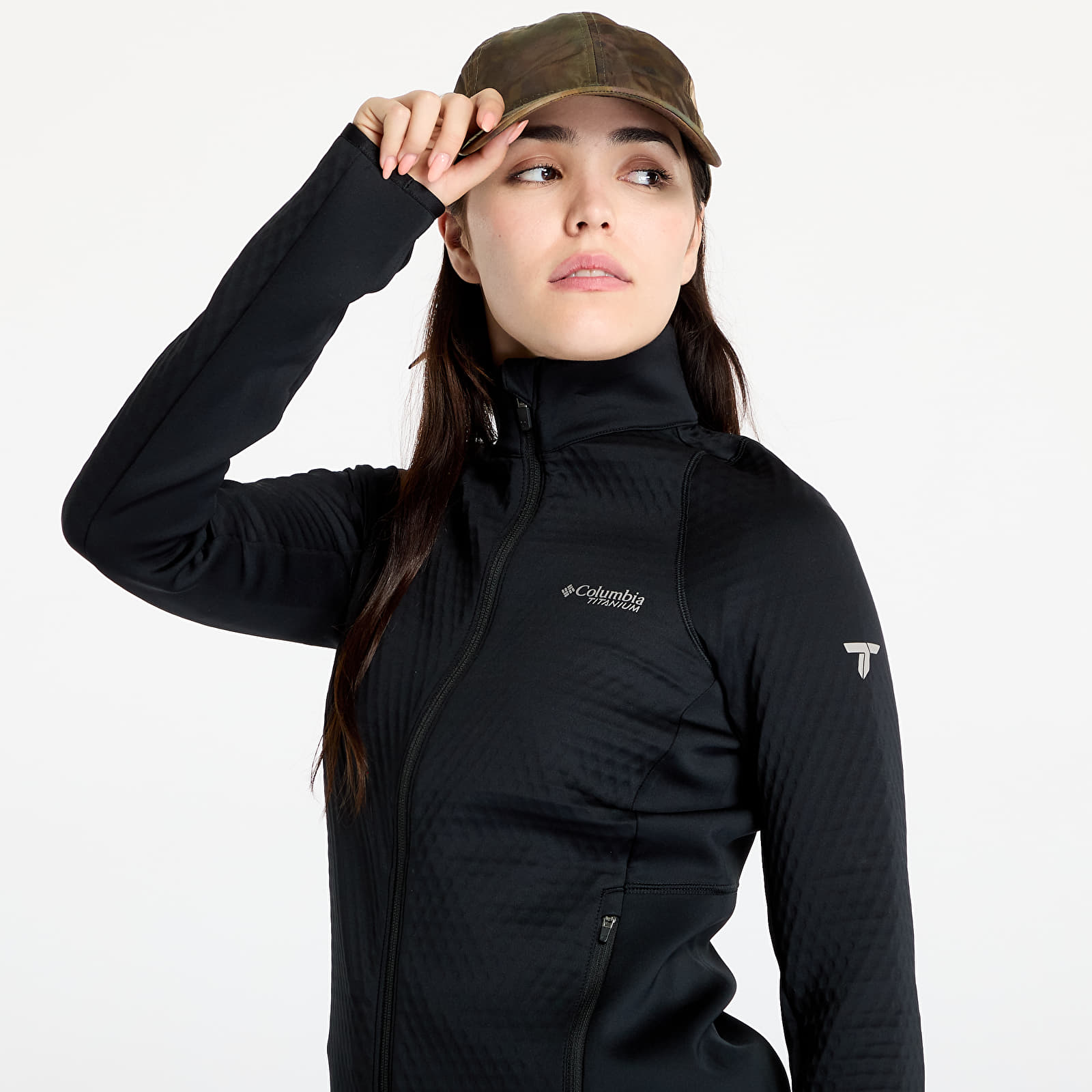 Sweatshirts für Frauen Columbia Crystal Leaf™ Omni-Heat™ Helix FZ Heat H-Black