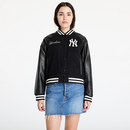 Jachetă New Era MLB Womens Varsity New York Yankees Black/ Off White