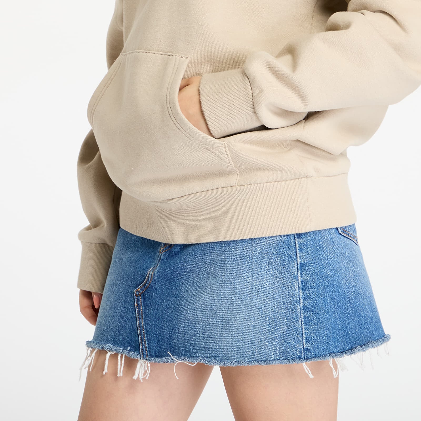 Mikiny Carhartt WIP Hooded Script Embroidery Sweat Wall/ Black