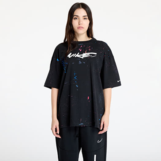 T shirts Nike Sportswear Breaking Women s Oversized Short Sleeve T Shirt Black Queens