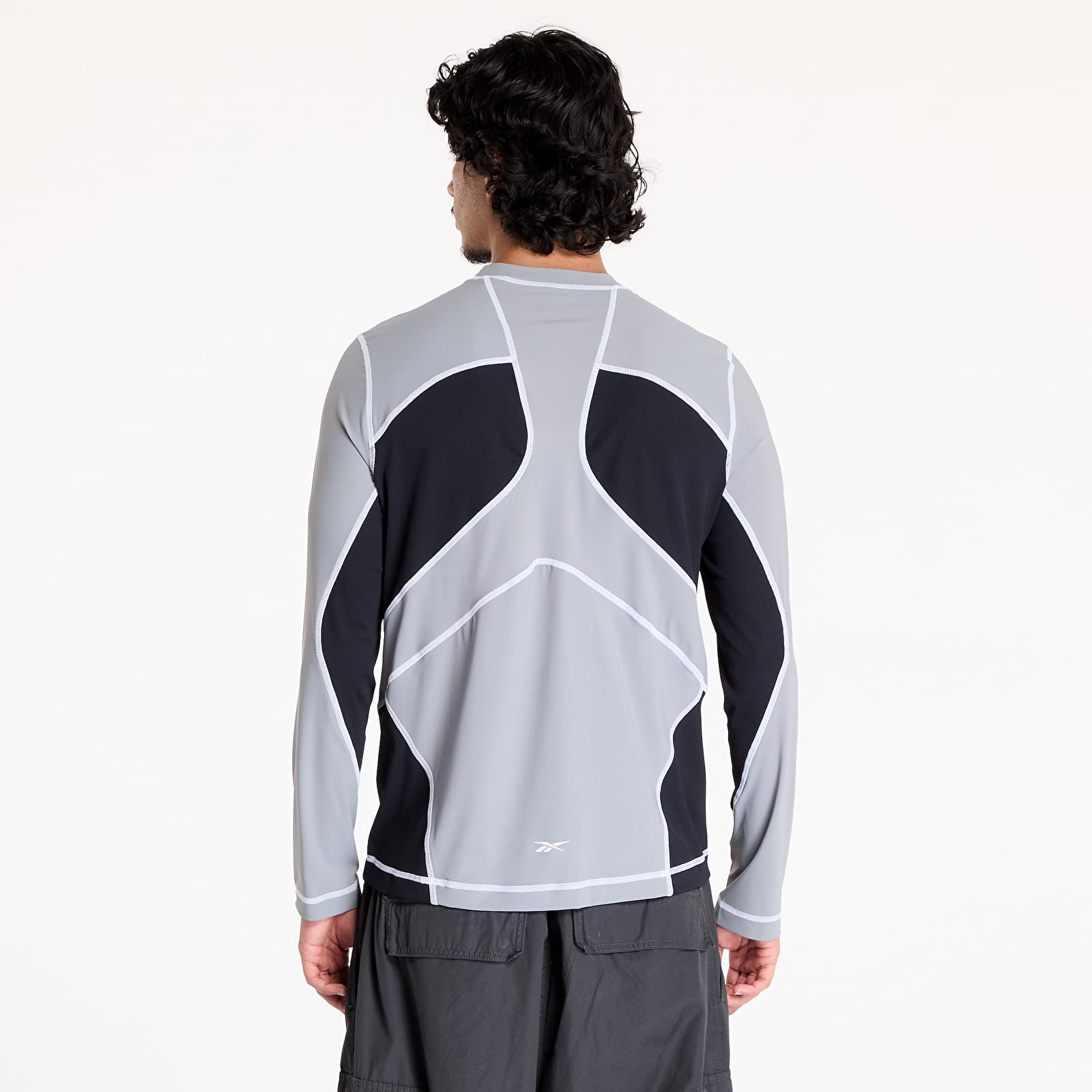 Camisetas hombre Reebok Long Sleeve Training Tee Harbor Gray