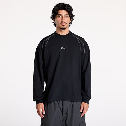 T-shirt Reebok Long Sleeve Uniform Tee UNISEX Black Shadow