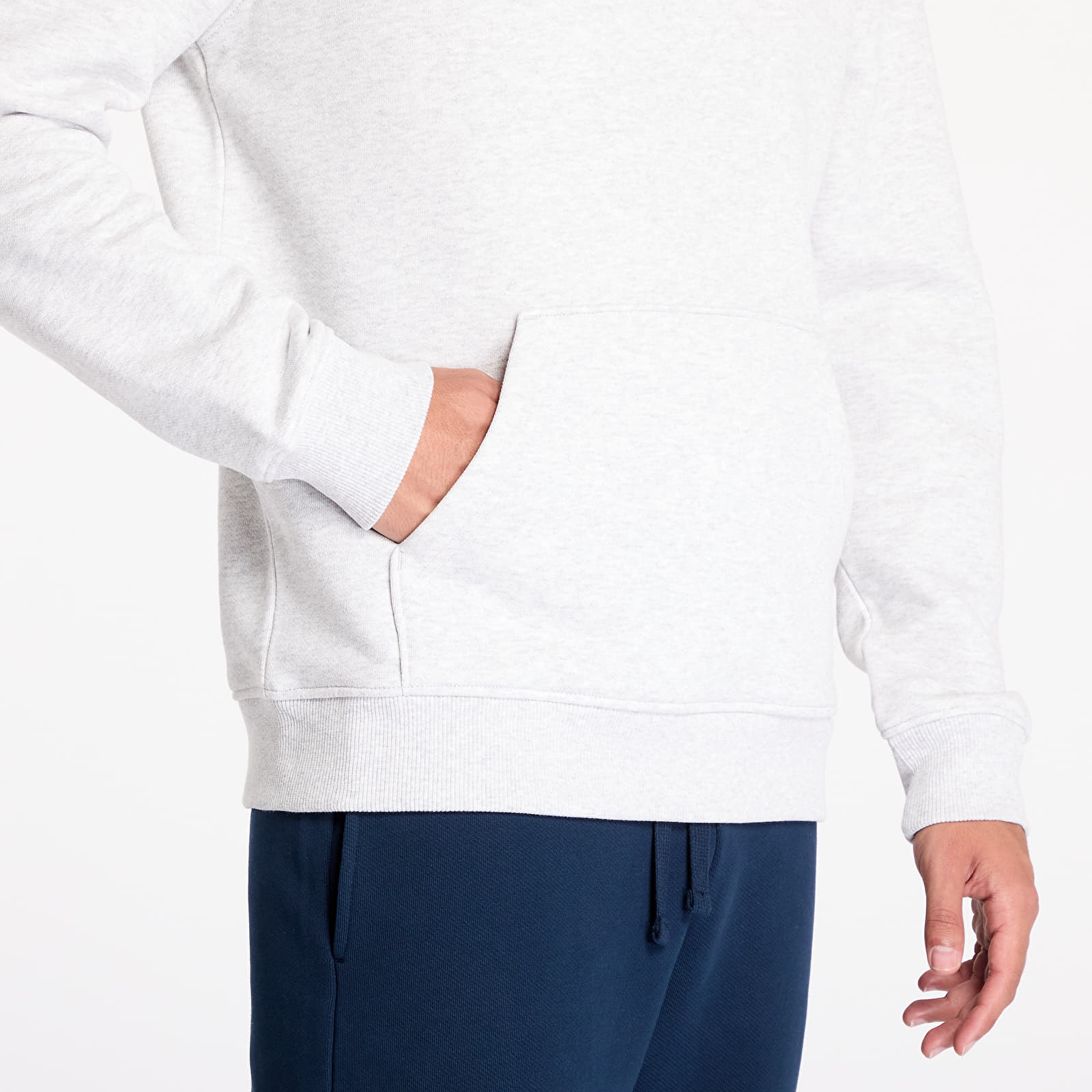 Moške majice Tommy Jeans Regular Badge Hoodie Silver Grey