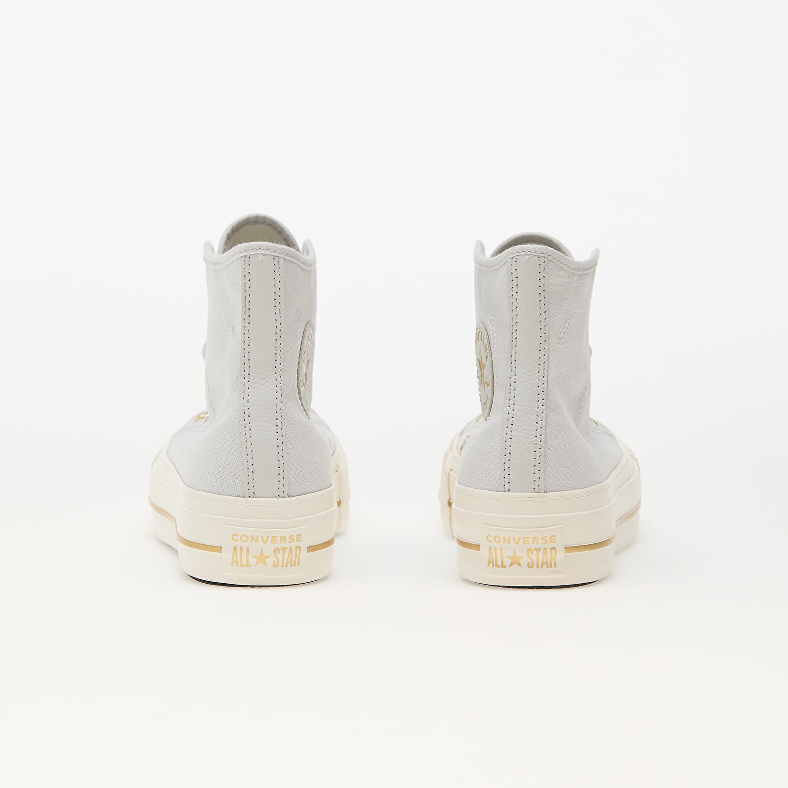 Women's sneakers and shoes Converse Chuck Taylor All Star Lift Platform Tailored Lines Barely Grey/ Egret/ Gold
