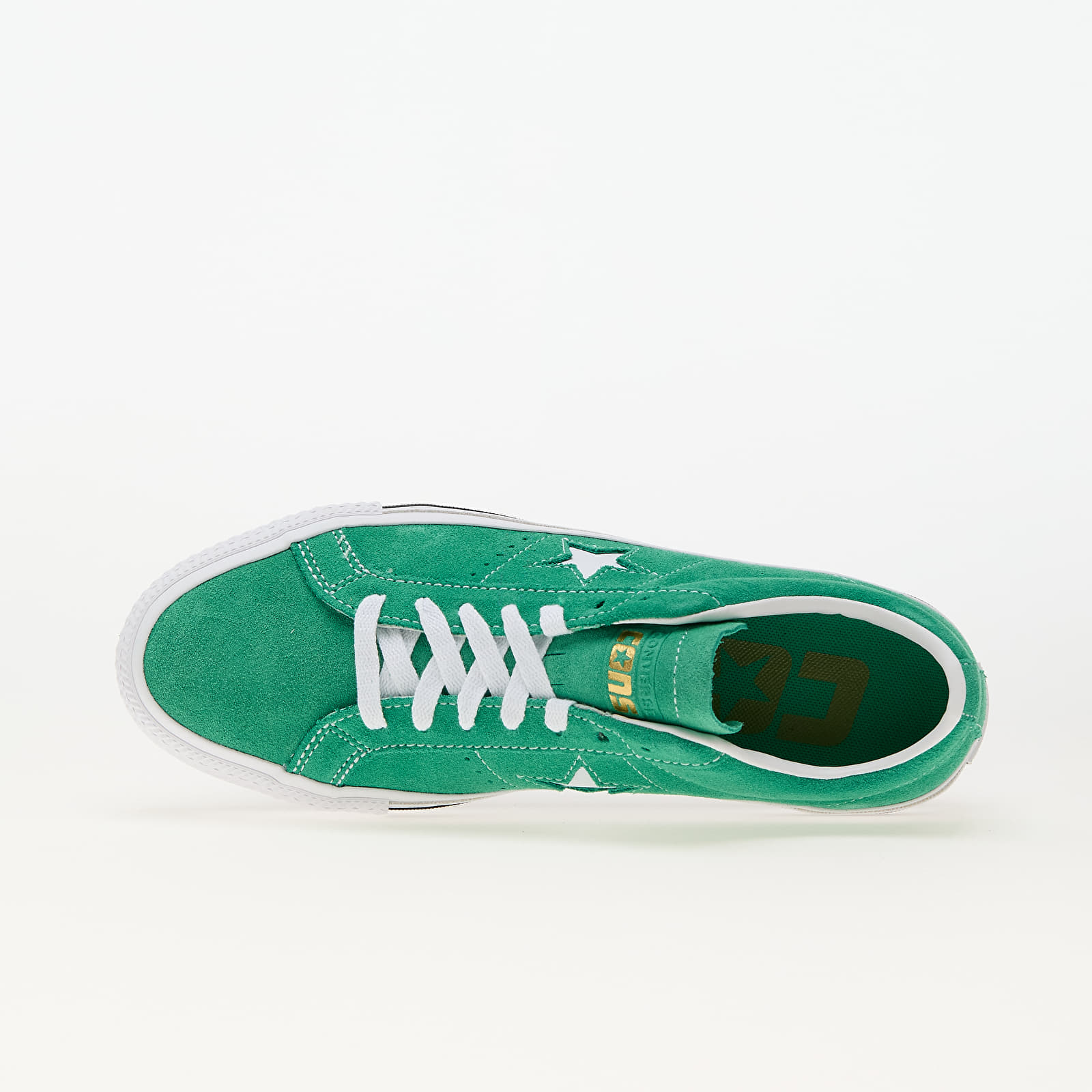 Men's sneakers and shoes Converse Cons One Star Pro Suede Apex Green/ White/ Black
