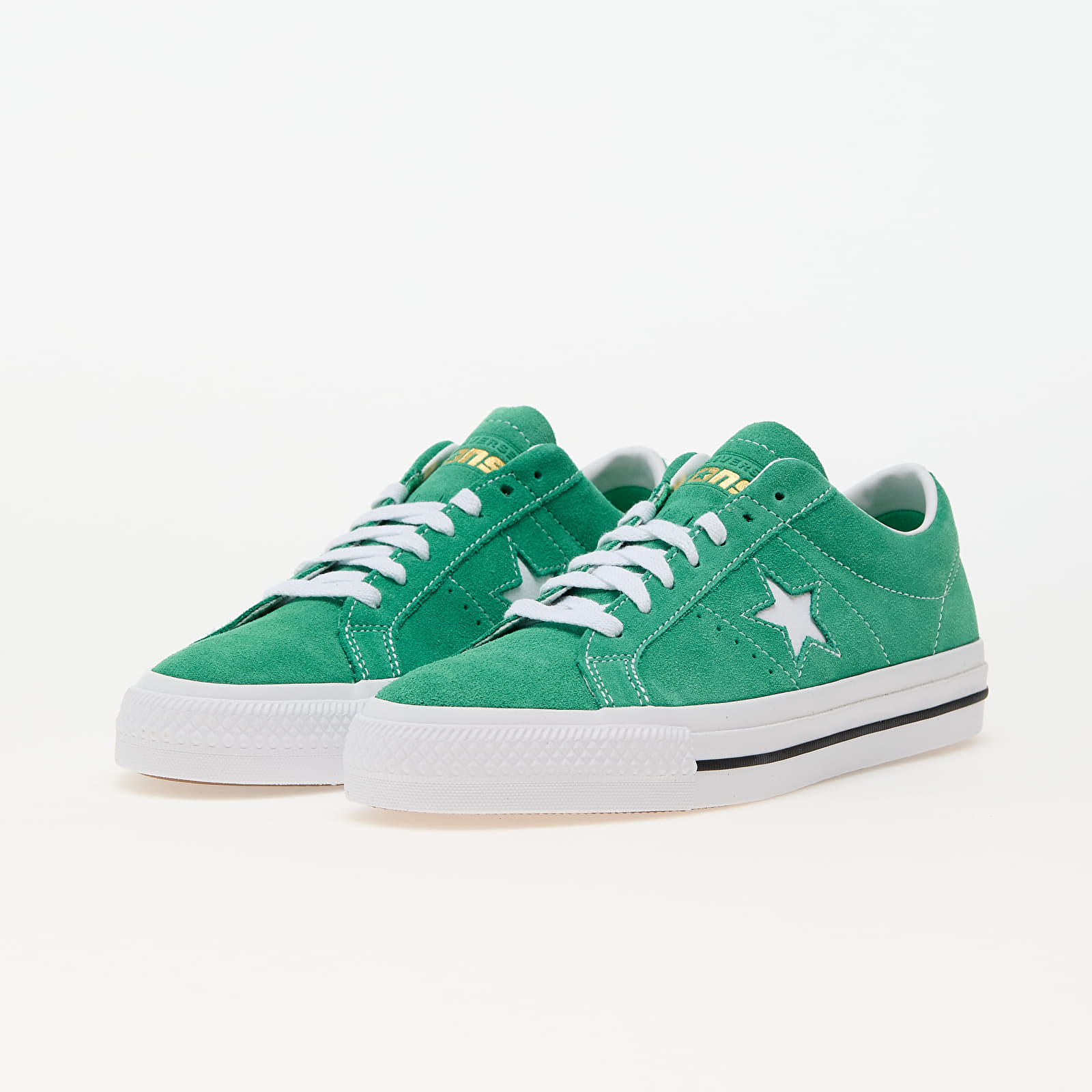 Men's sneakers and shoes Converse Cons One Star Pro Suede Apex Green/ White/ Black