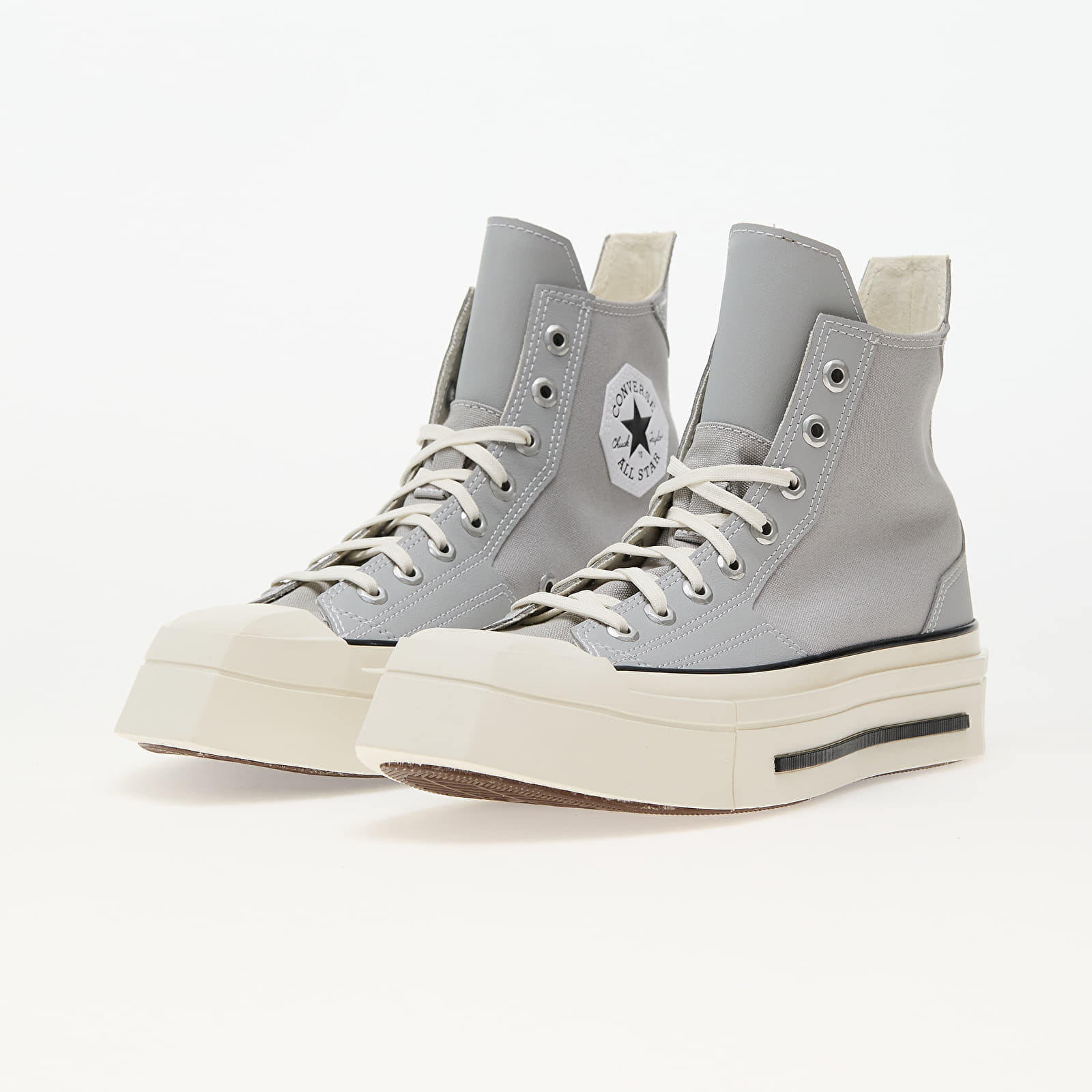 Men's sneakers and shoes Converse Chuck 70 De Luxe Squared Grey Area/ Black/ Egret