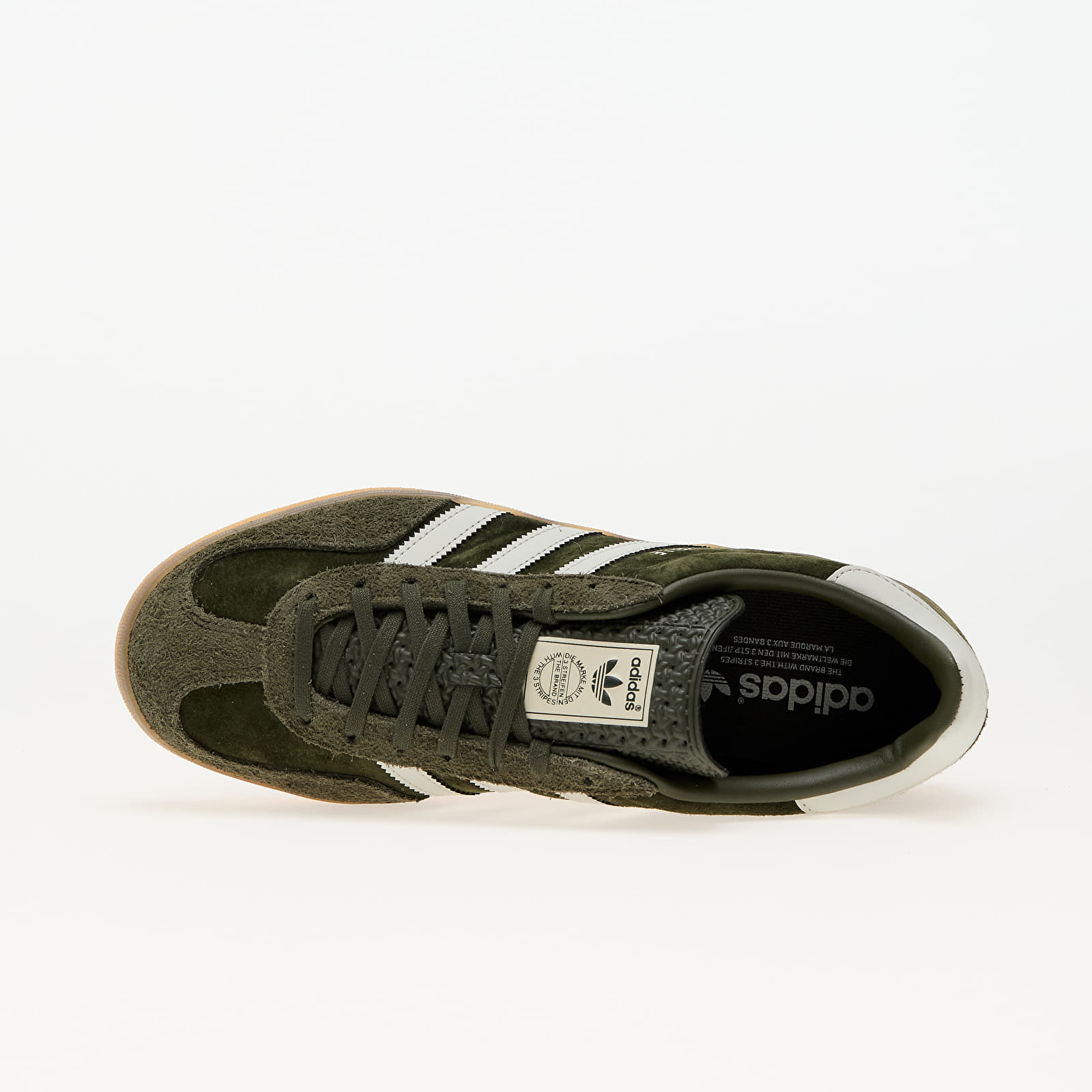 Men's sneakers and shoes adidas Gazelle Indoor Night Cargo/ Aluminium/ Gum