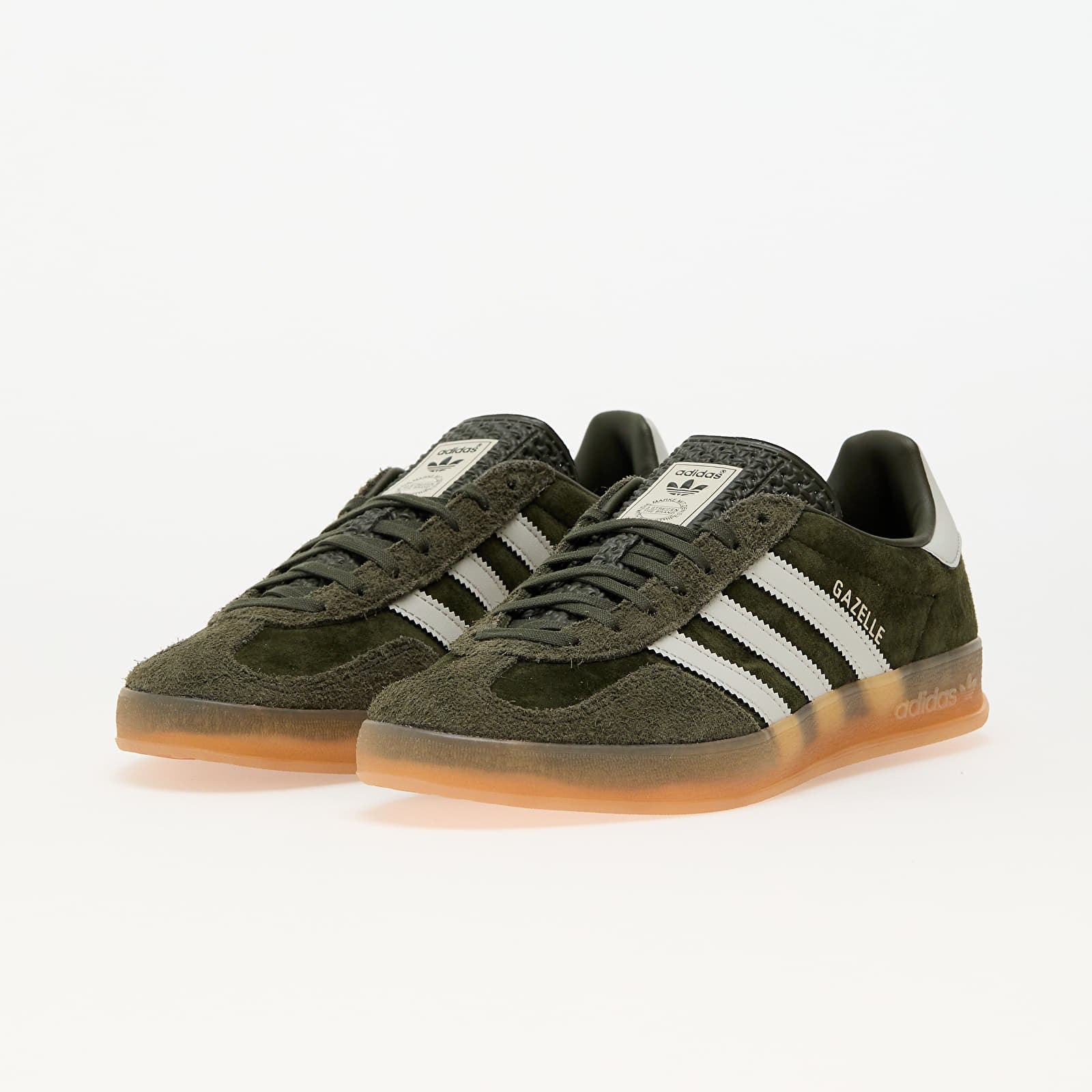 Men's sneakers and shoes adidas Gazelle Indoor Night Cargo/ Aluminium/ Gum