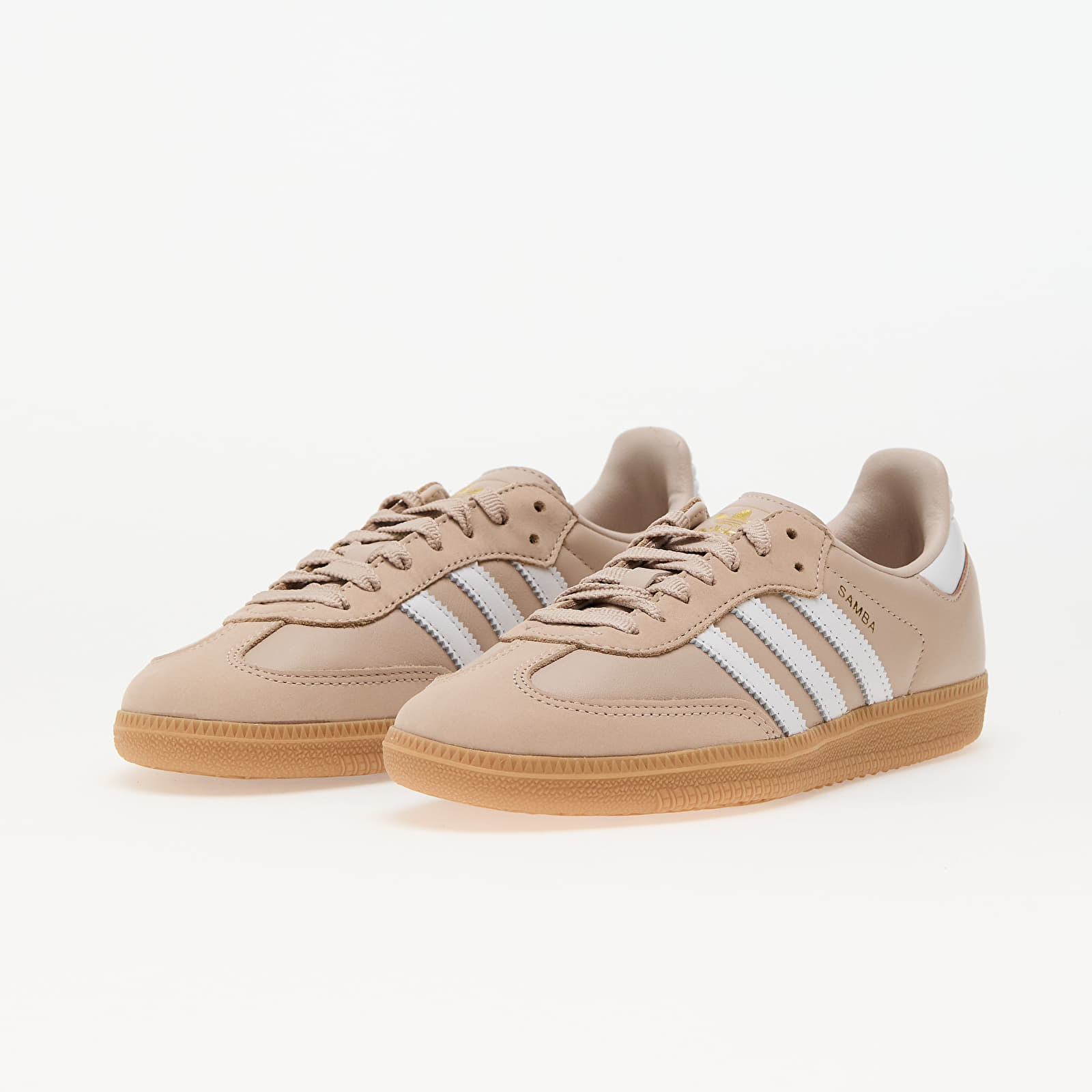 Baskets et chaussures pour femmes adidas Samba Og W Wonder Taupe Ftw White Gold Metallic Queens