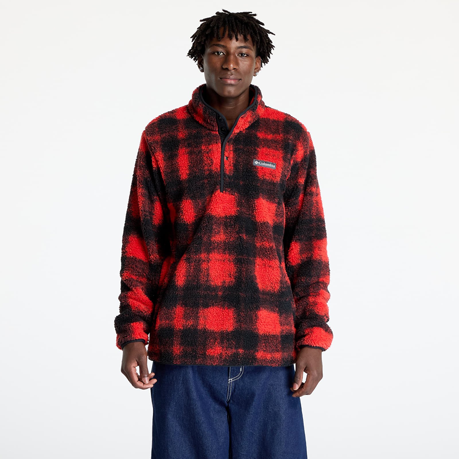 Meeste kampsunid Columbia Rugged Ridge™ Half Snap Fleece Sail Red Omblur