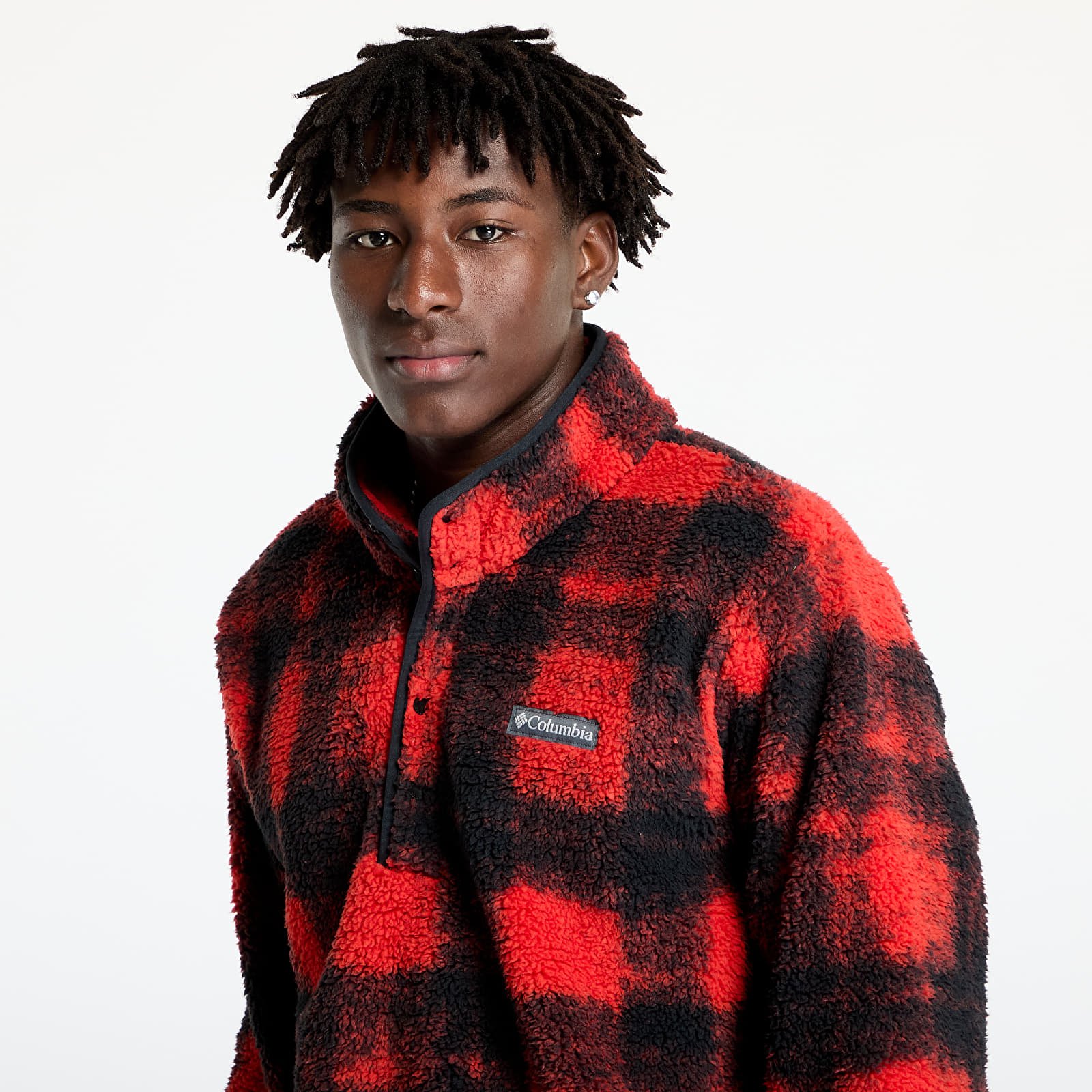 Meeste kampsunid Columbia Rugged Ridge™ Half Snap Fleece Sail Red Omblur