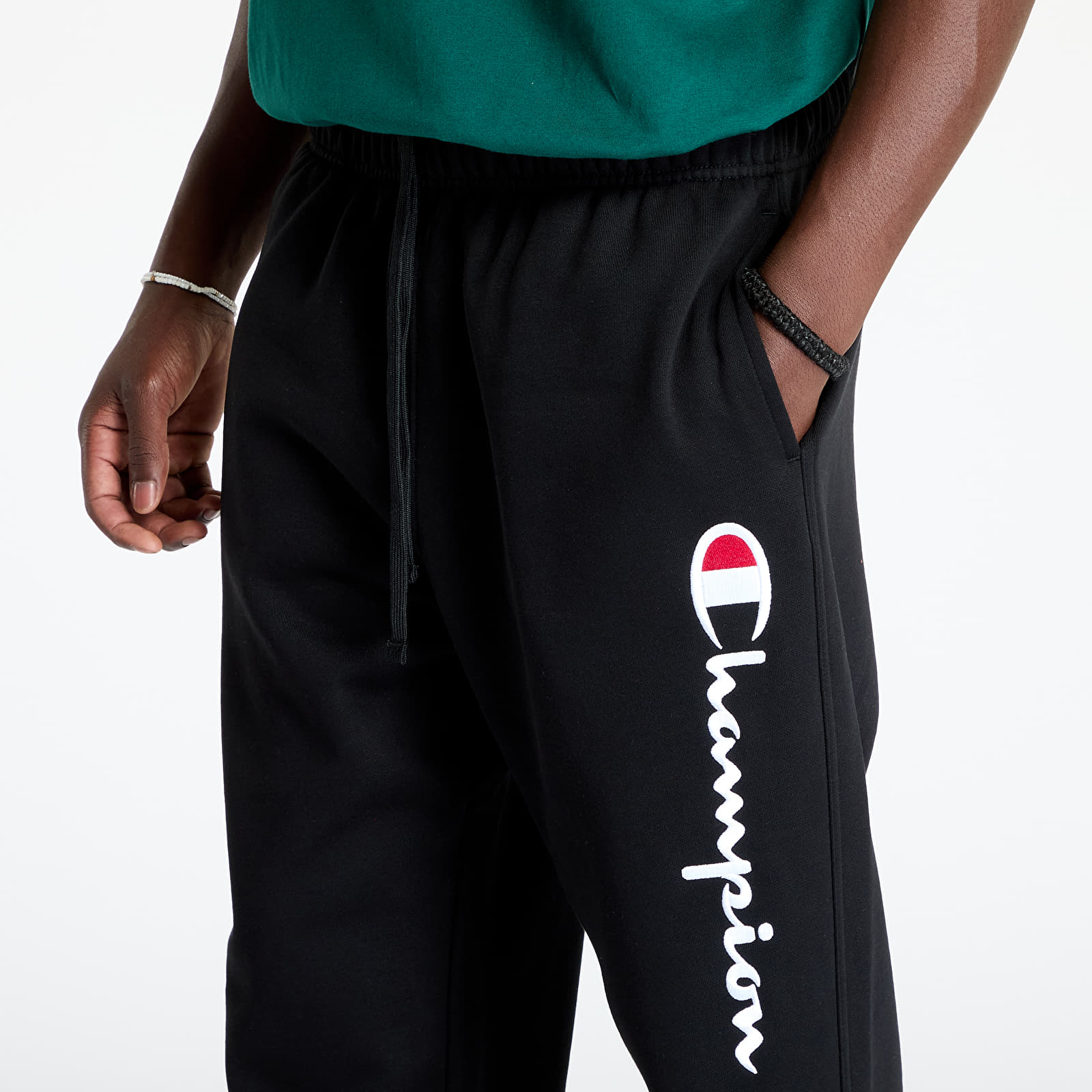 Sweatpants Champion Rib Cuff Pants Black Queens