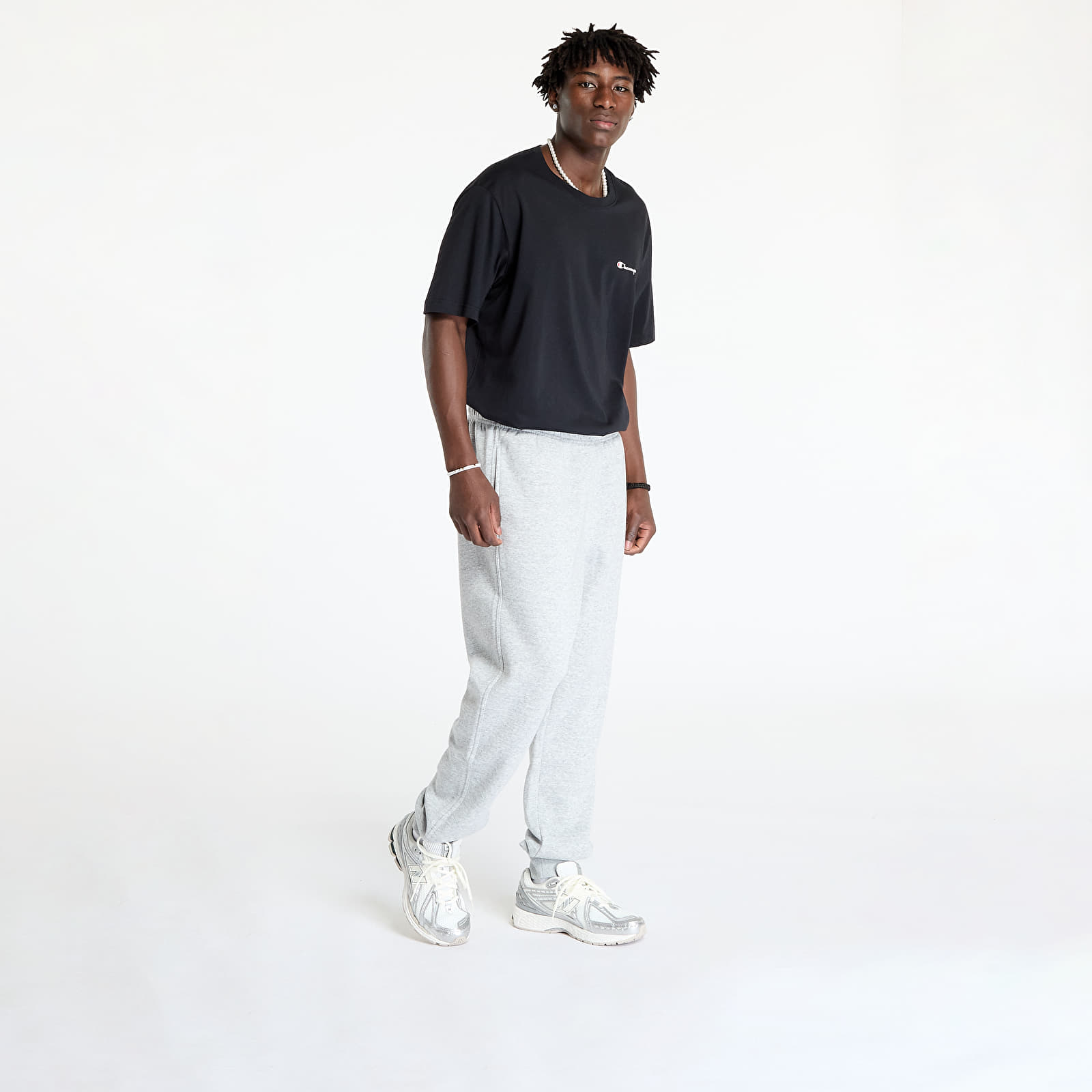 24h限定値下げMEER. RIB HEM SWEAT PANTS / WHT RIB HEM SWEAT PANTS /WHT B323 - MEER.