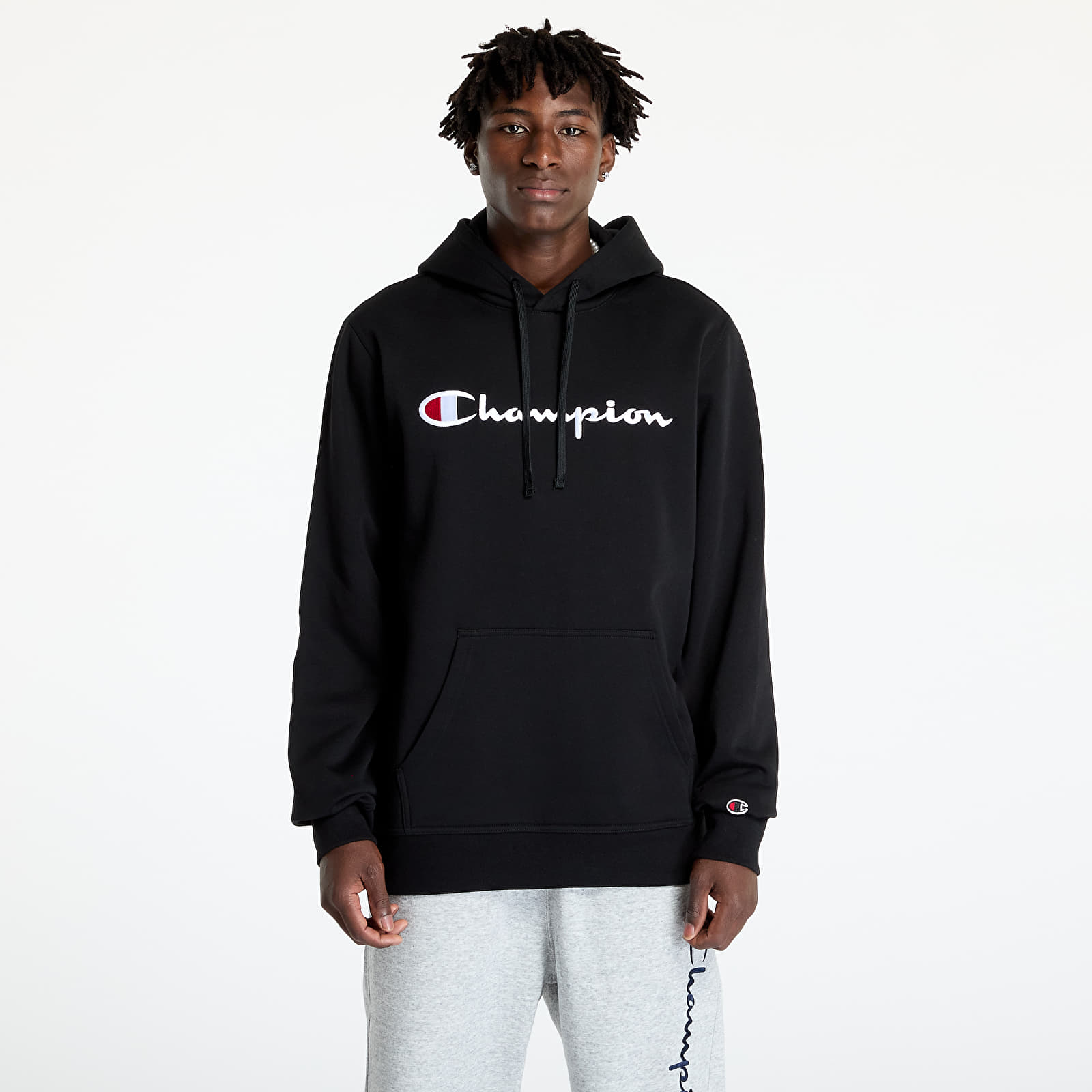 Black sweatshirt champion clearance