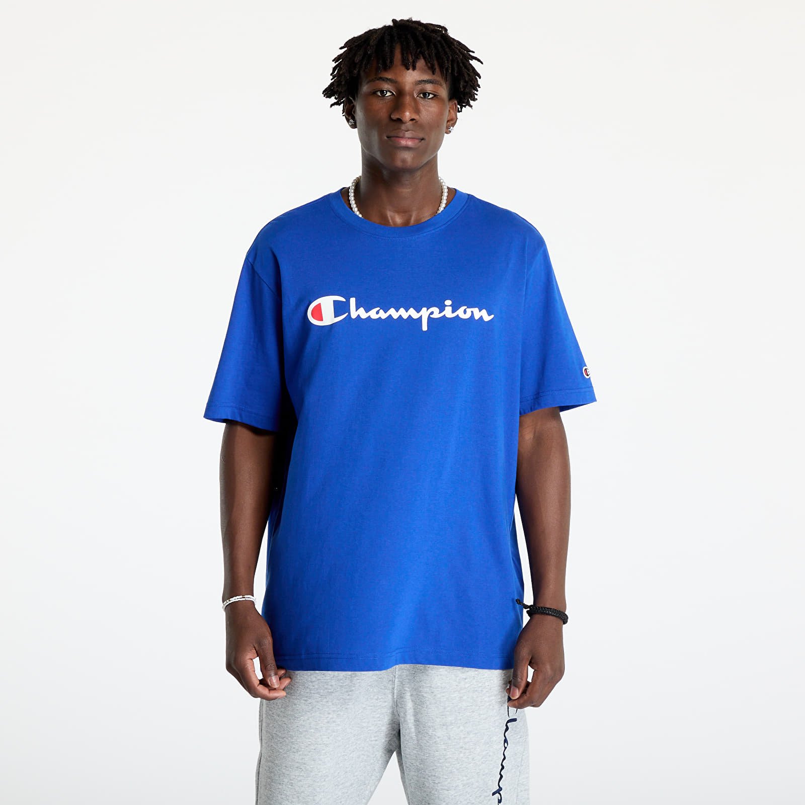 Tricouri Champion SS Tee Blue