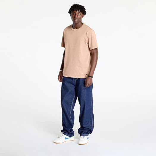 【NIKE】関送無料/ナイキ ライフ/ニットトップ/Tシャツ T-shirts Nike Life Men's Short-Sleeve Knit Top Hemp/ Hemp