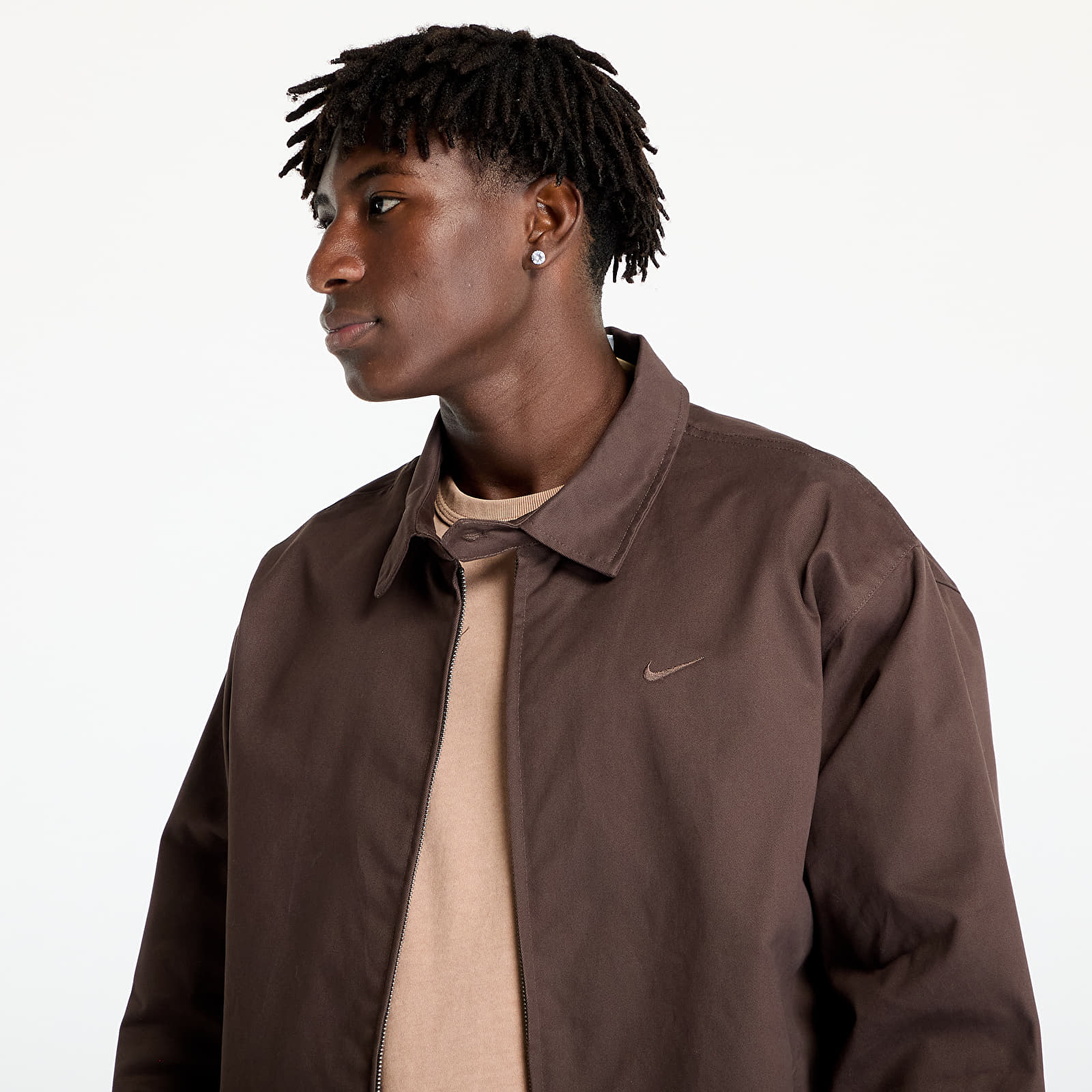 Jackets Nike Life Men's Woven Harrington Jacket Baroque Brown/ Baroque Brown