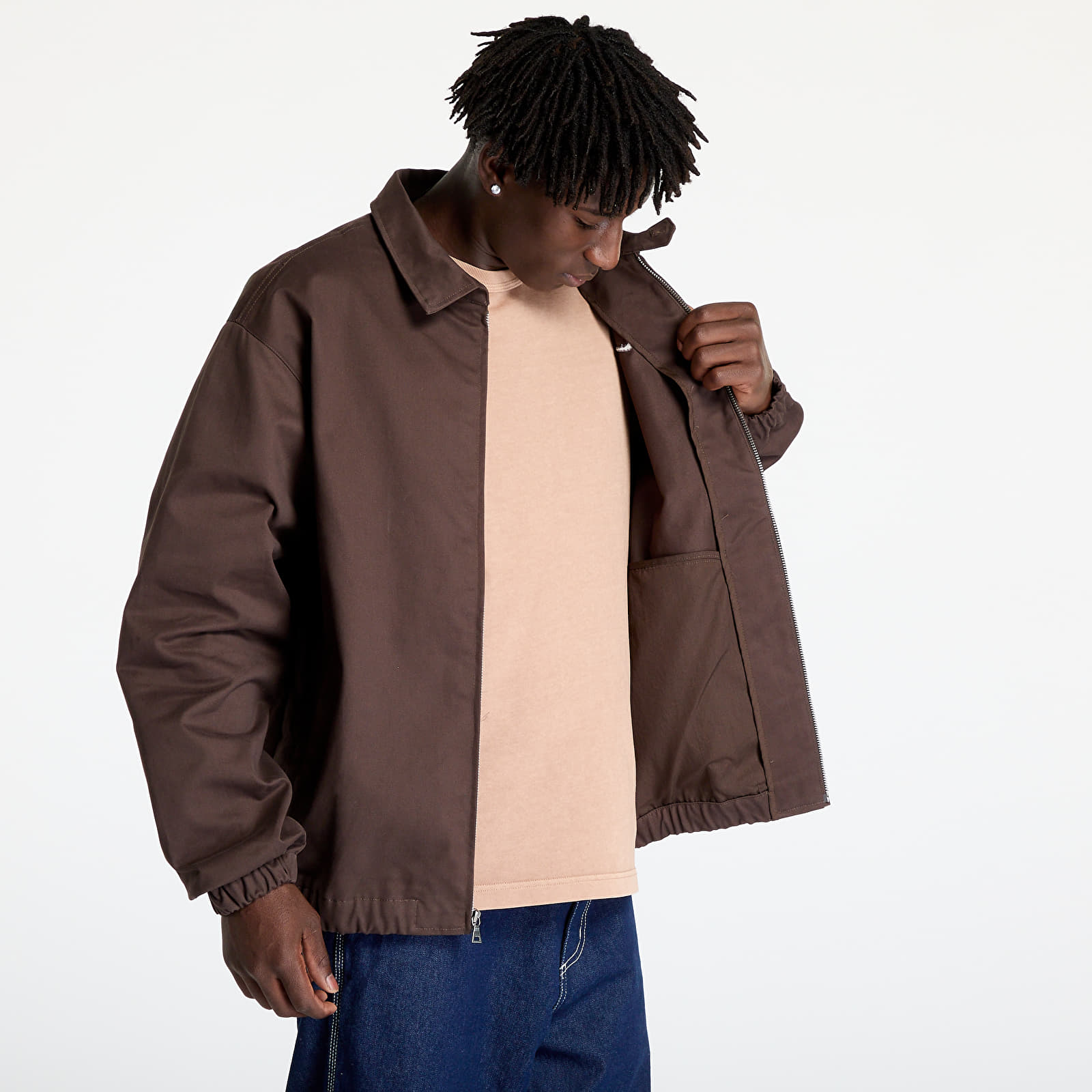 Jackets Nike Life Men's Woven Harrington Jacket Baroque Brown/ Baroque Brown