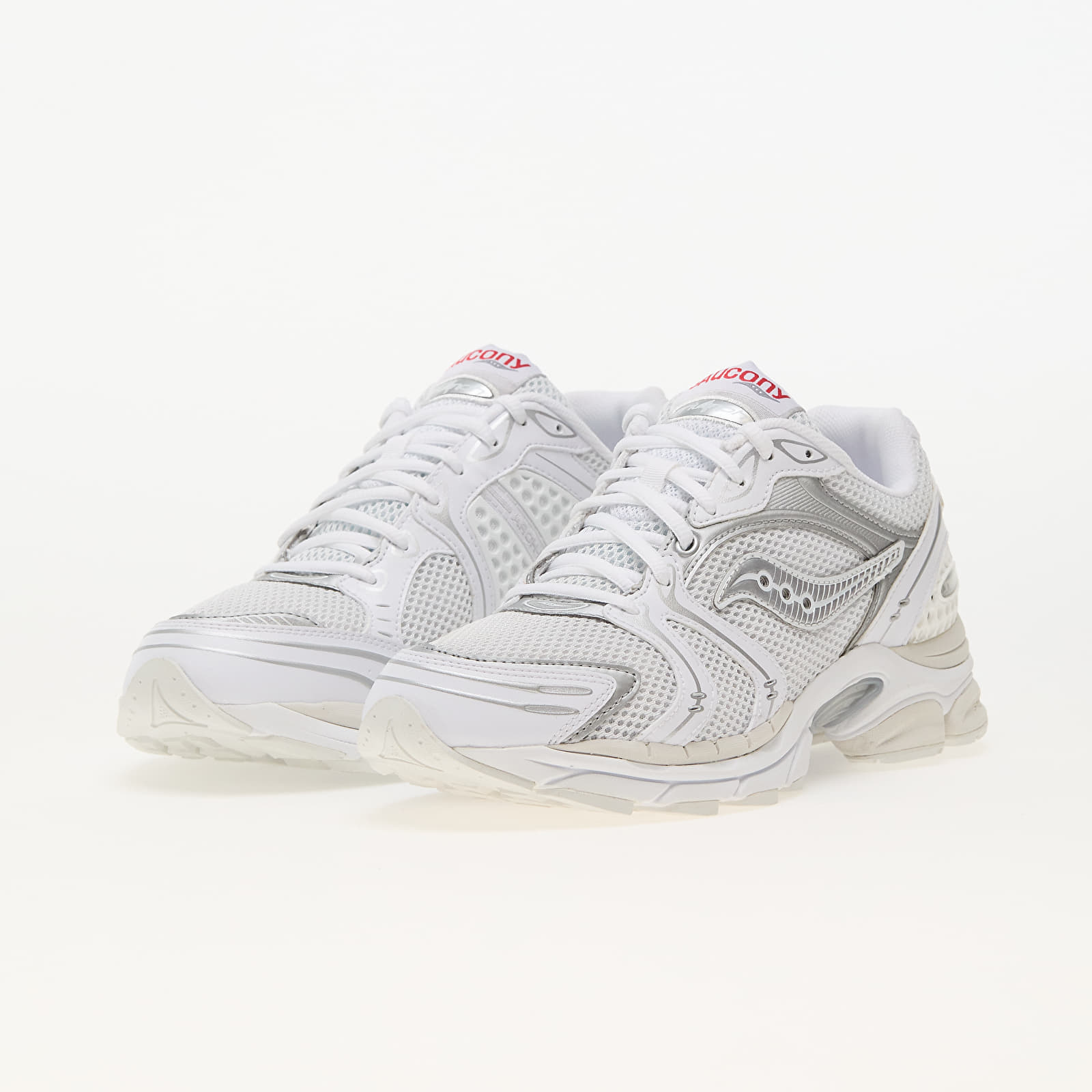 Joggesko og sko for menn Saucony Progrid Triumph 4 White/ Silver