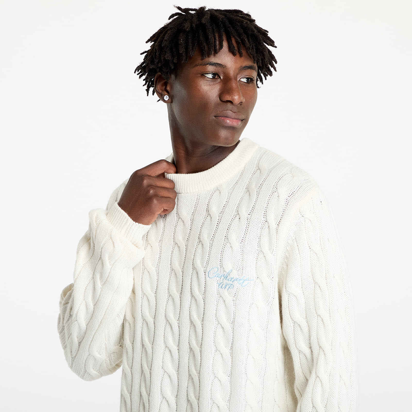 Truien Carhartt WIP Signature Sweater Natural/ Dusty Ice